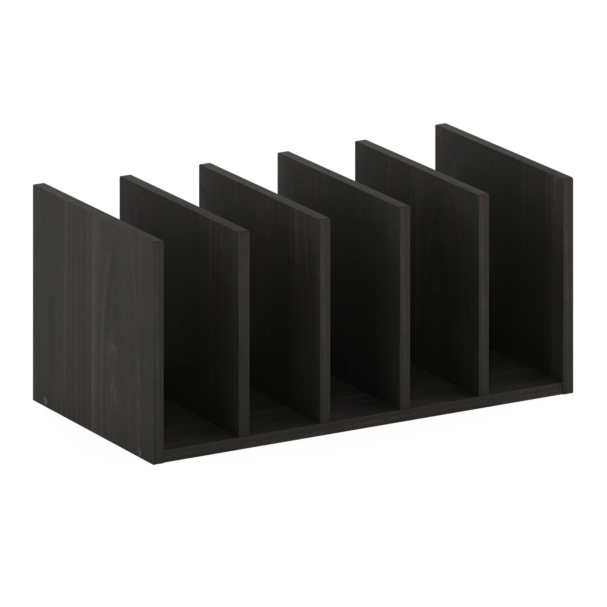 Furinno HERMITE Desk File Folder Organizers, 5-Space Vertical Desktop Office Organization Racks
