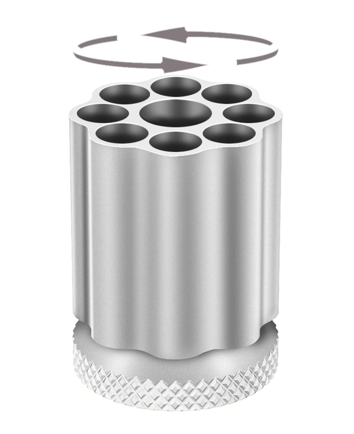QIAN76 Rotating Revolver Pen Holder, Gun Cylinder Pen Holders, Favorite Pencil Holder and Perfect