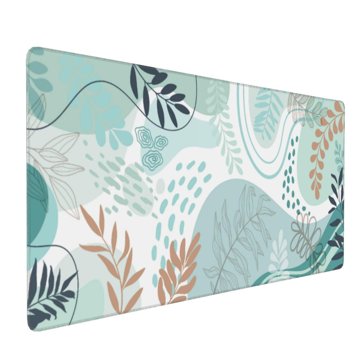 Boho Abstract Art Large Mouse Pad 35.4"X15.7" Modern Boho Leaves XXL Extended Mouse Pad Desk Mat