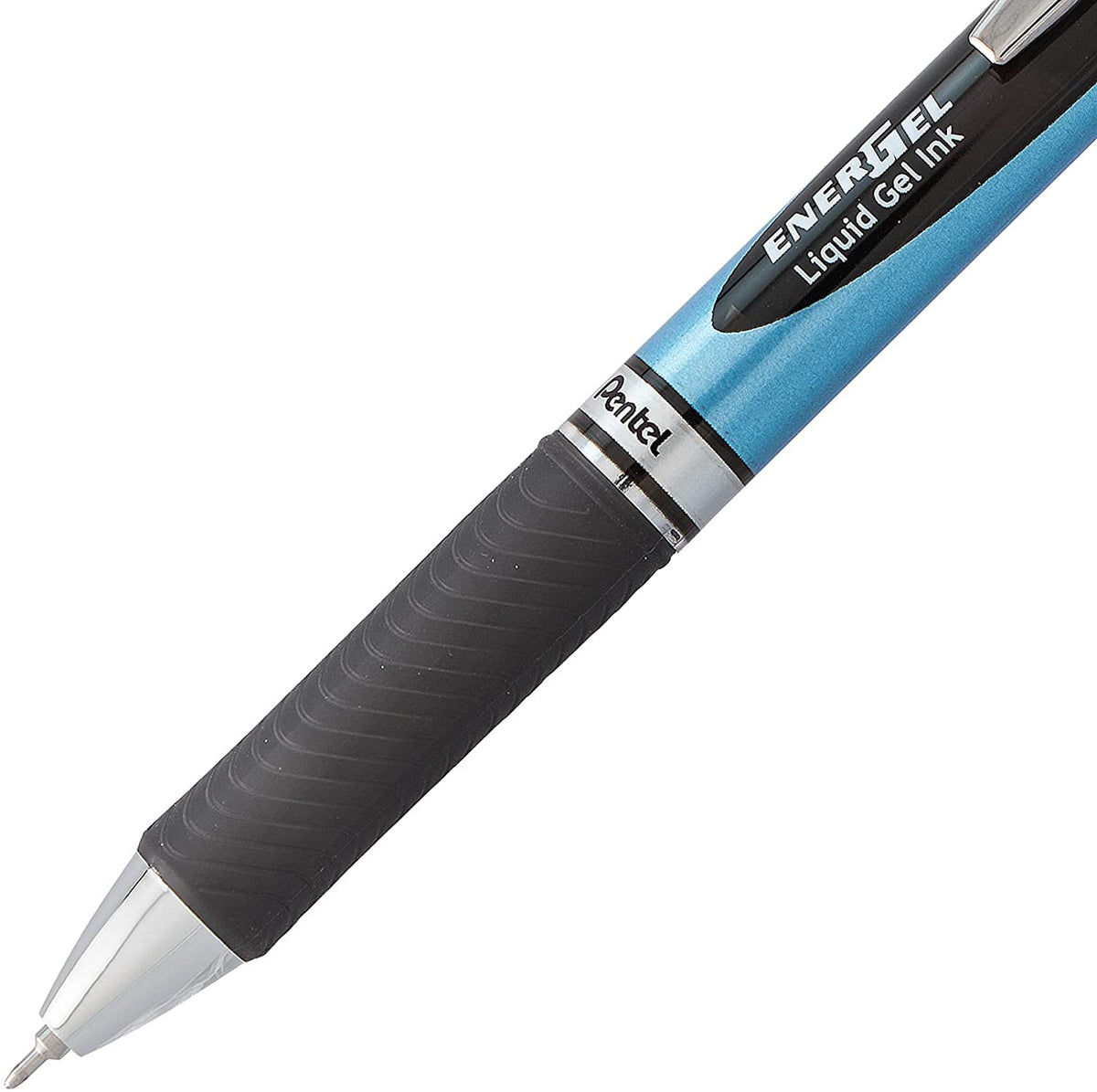 Pentel Energel 0.5 mm Rtx Retractable, 12 Pack of 6 Black & 6 Blue Ink Pens Needle Tip, Pens 0.5 mm