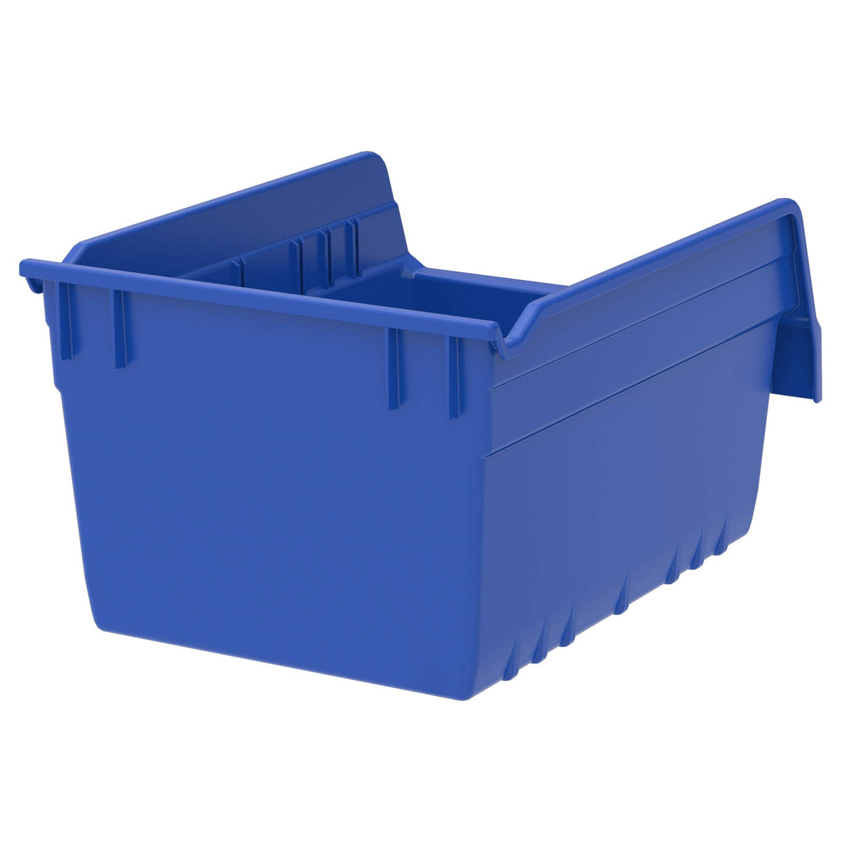 Akro-Mils 30080 ShelfMax Plastic Nesting Shelf Bin Box, 12-Inch L by 8-Inch W by 6-Inch H, Blue