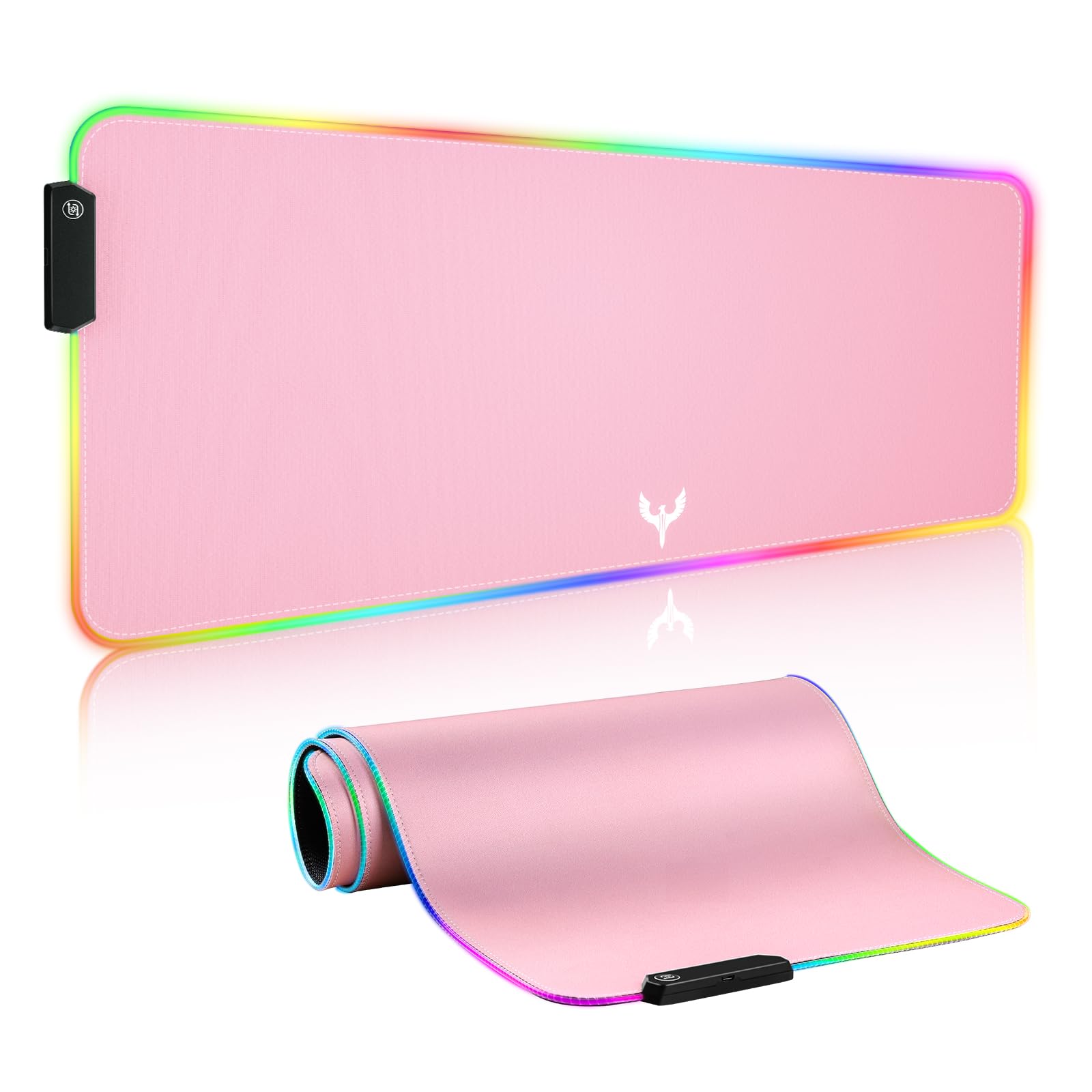 BladeHawks RGB Gaming Mouse Pad Extra Large Extended 31.5x12 Inch-Pink