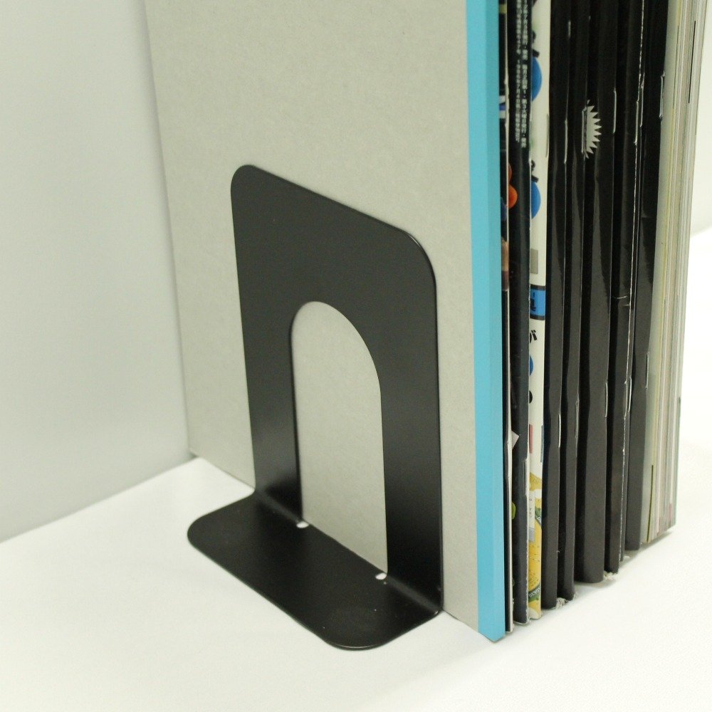 Sonic GP-625 Bookends, Medium, 1 Pair (2 Pieces), Black