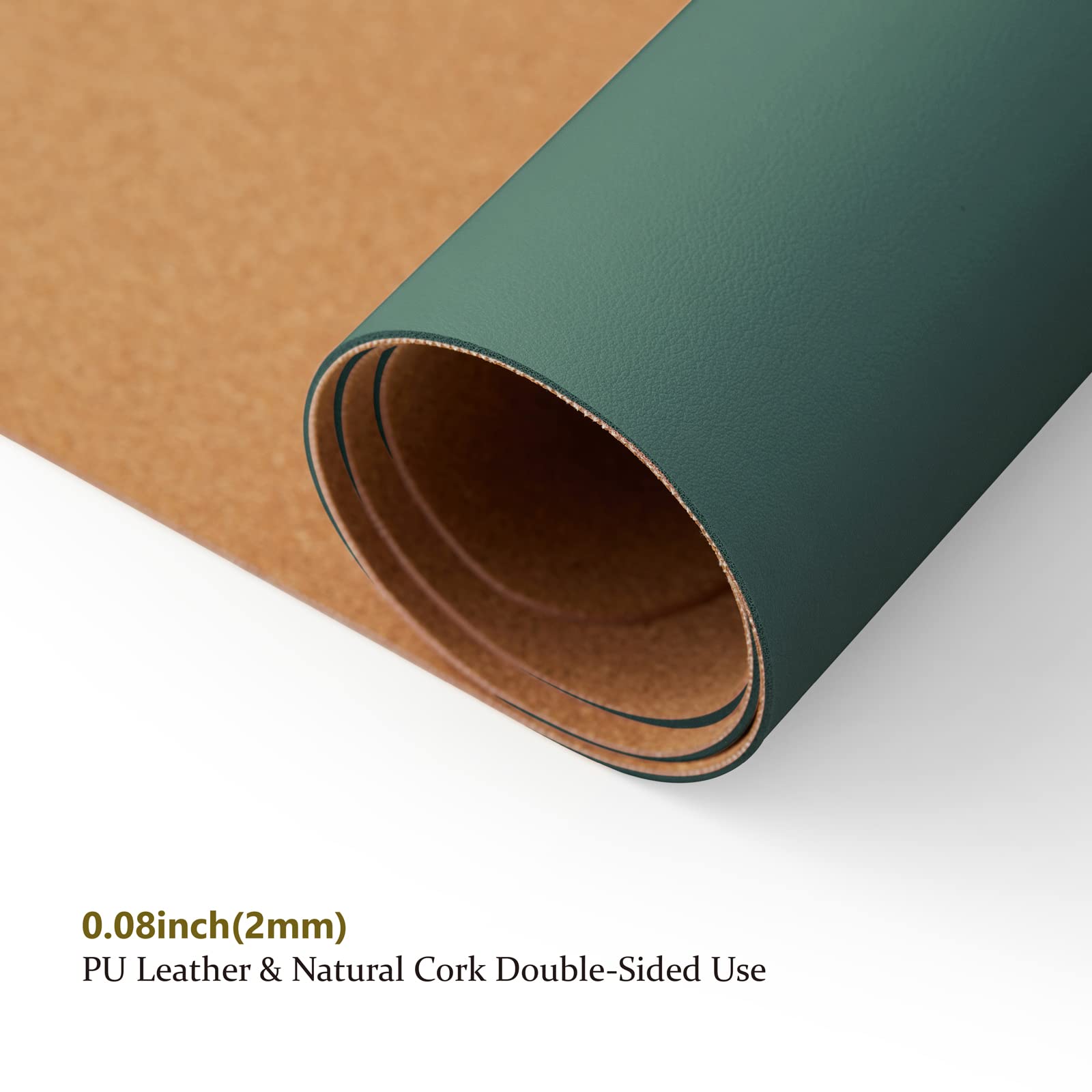 Cork Desk Mat - Dual-Sided Desk Pad for Office and Home - Desk Organization and Accessories - Ideal