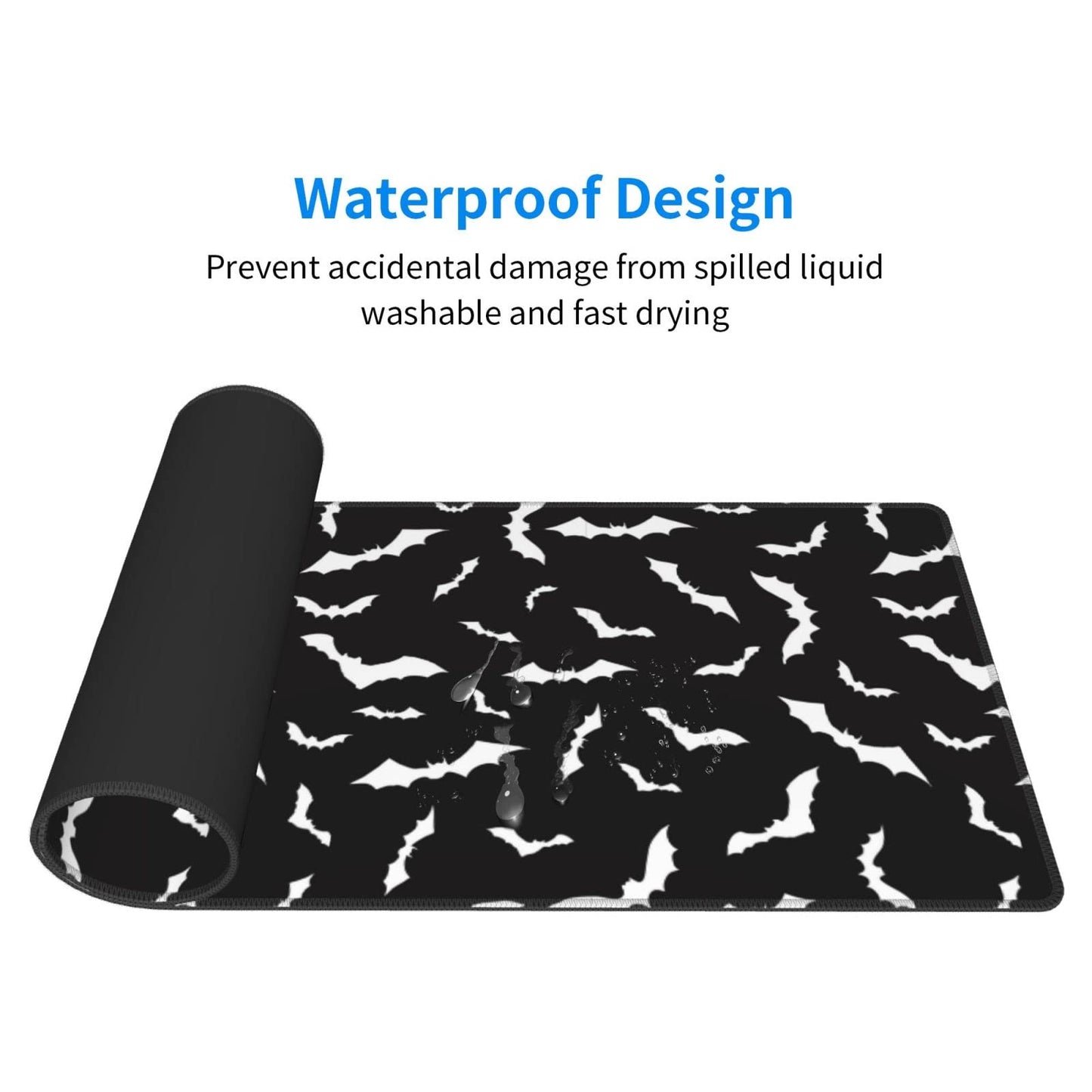 Sigouyinei Extra Large Desk Pad 31.5x12in Office Gaming Non-Slip Mouse Pad