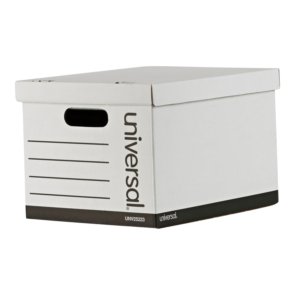 Universal Basic-Duty Economy Record Storage Boxes, 12 Pack, Letter/Legal Files, 12" x 15" x 10"