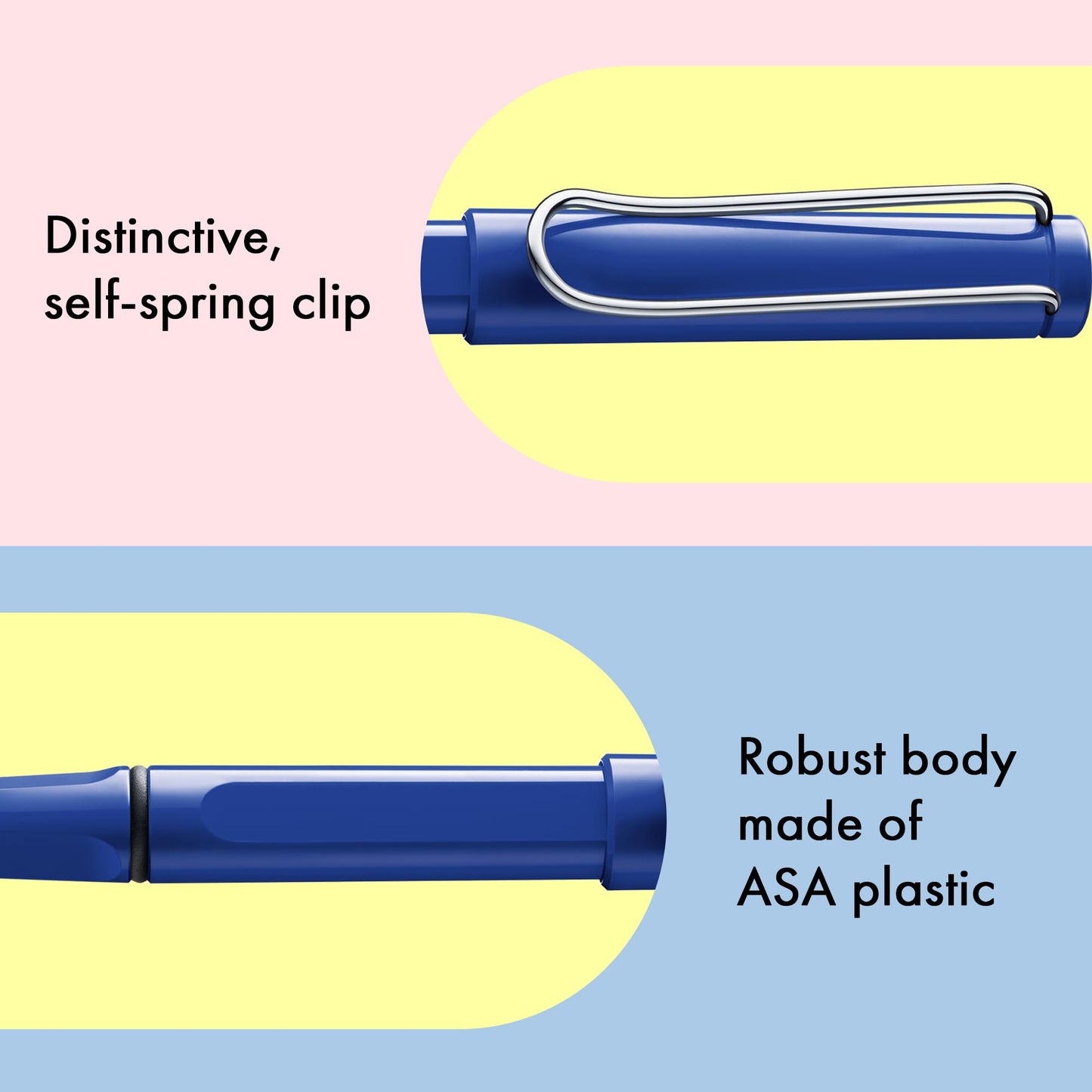 Lamy safari blue - Rollerball Pen with ergonomic grip & line width M - for pleasant long writing
