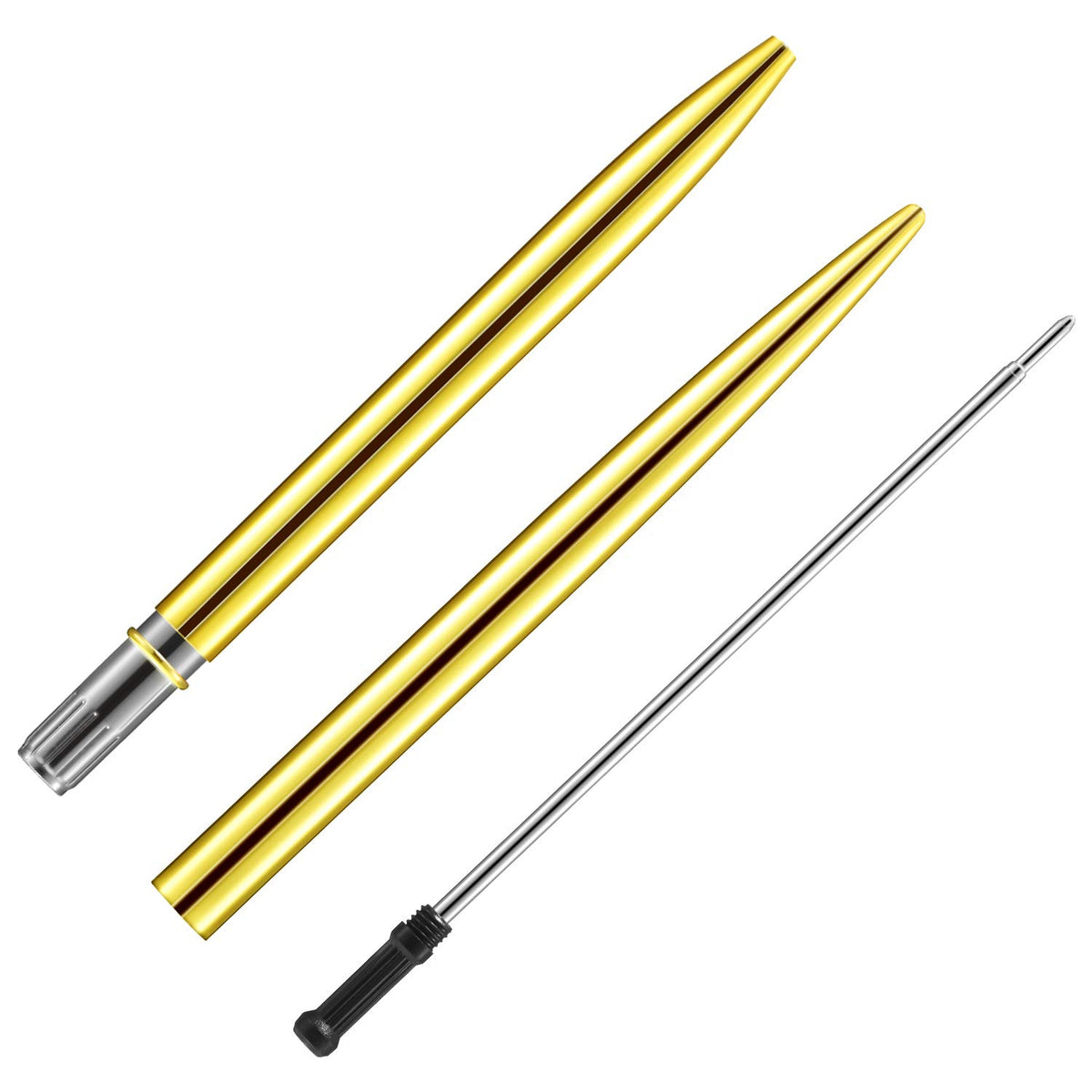 Outus 30 Pcs Gold Ballpoint Pens Slim Metallic Retractable Pens Set