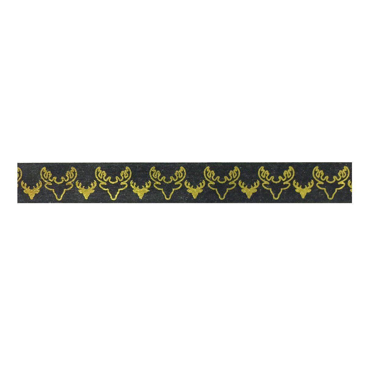 Wrapables Colorful Washi Masking Tape, Metallic Deer Antlers