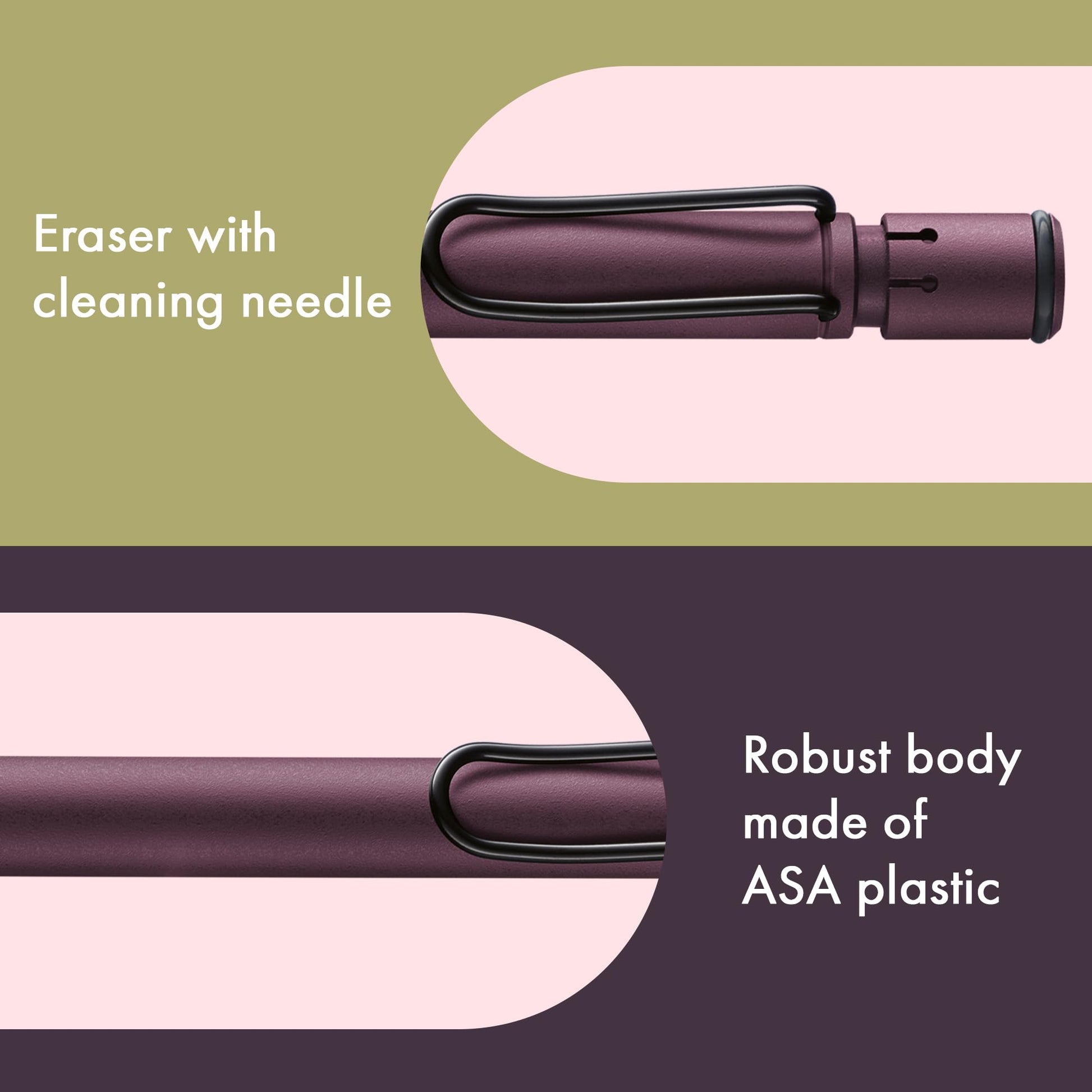 LAMY safari scarlet - Mechanical Pencil with ergonomic grip & body made of robust ASA plastic