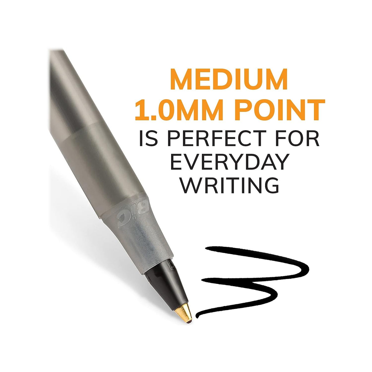 BIC Round Stic Xtra Life Black Ballpoint Pens, Medium Point (1.0mm), 500-Count Pack of Bulk Pens