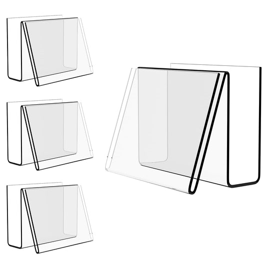Boloyo Acrylic Vertical Postcard Display Holder,4 x 6 inch 1PC Clear Card Display Stand Easel
