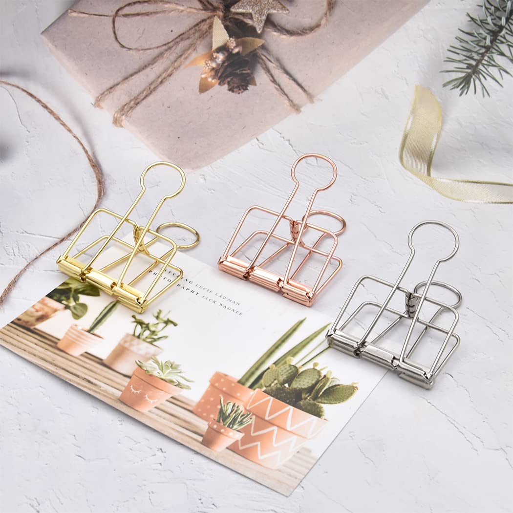 Extra Large Binder Clips 2 Inch, Big Paper Clamps Silver for Office School Supplies (15Pcs)