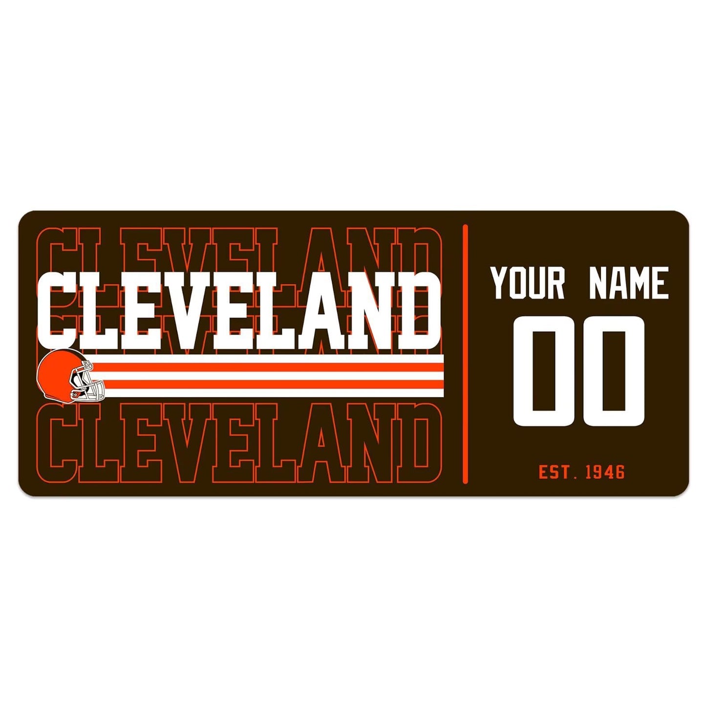 ANTKING Cleveland Mouse Pad Custom Name and Number Desk Pad for Men Women Youth Gifts