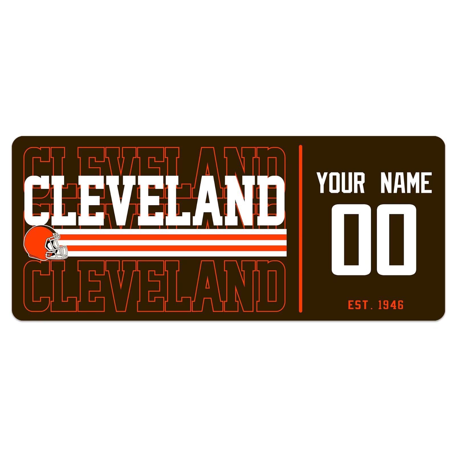 ANTKING Cleveland Mouse Pad Custom Name and Number Desk Pad for Men Women Youth Gifts
