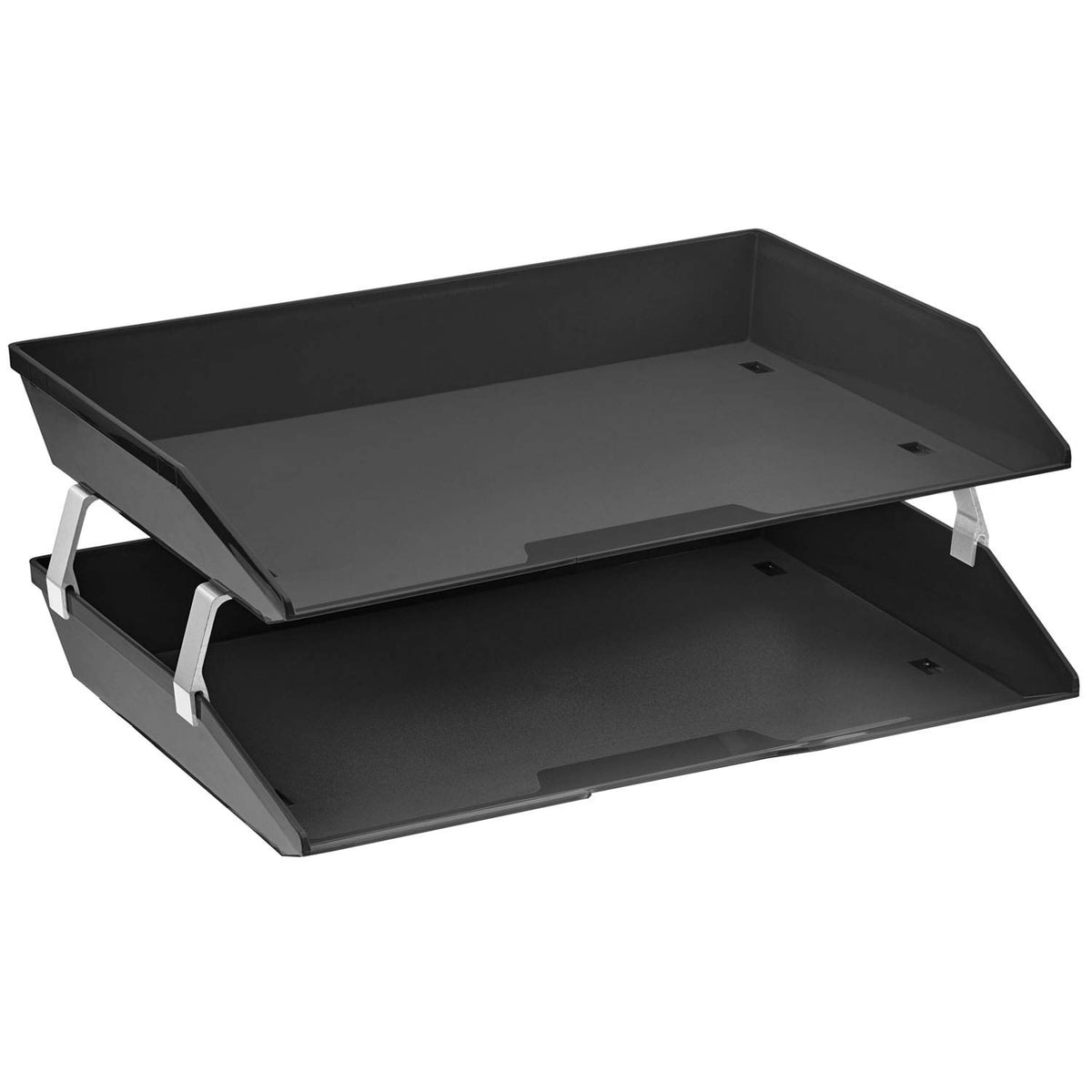 Acrimet Facility 2 Tier Letter Tray, Side Load, Letter Size/A4, Desktop File Organizer, Plastic