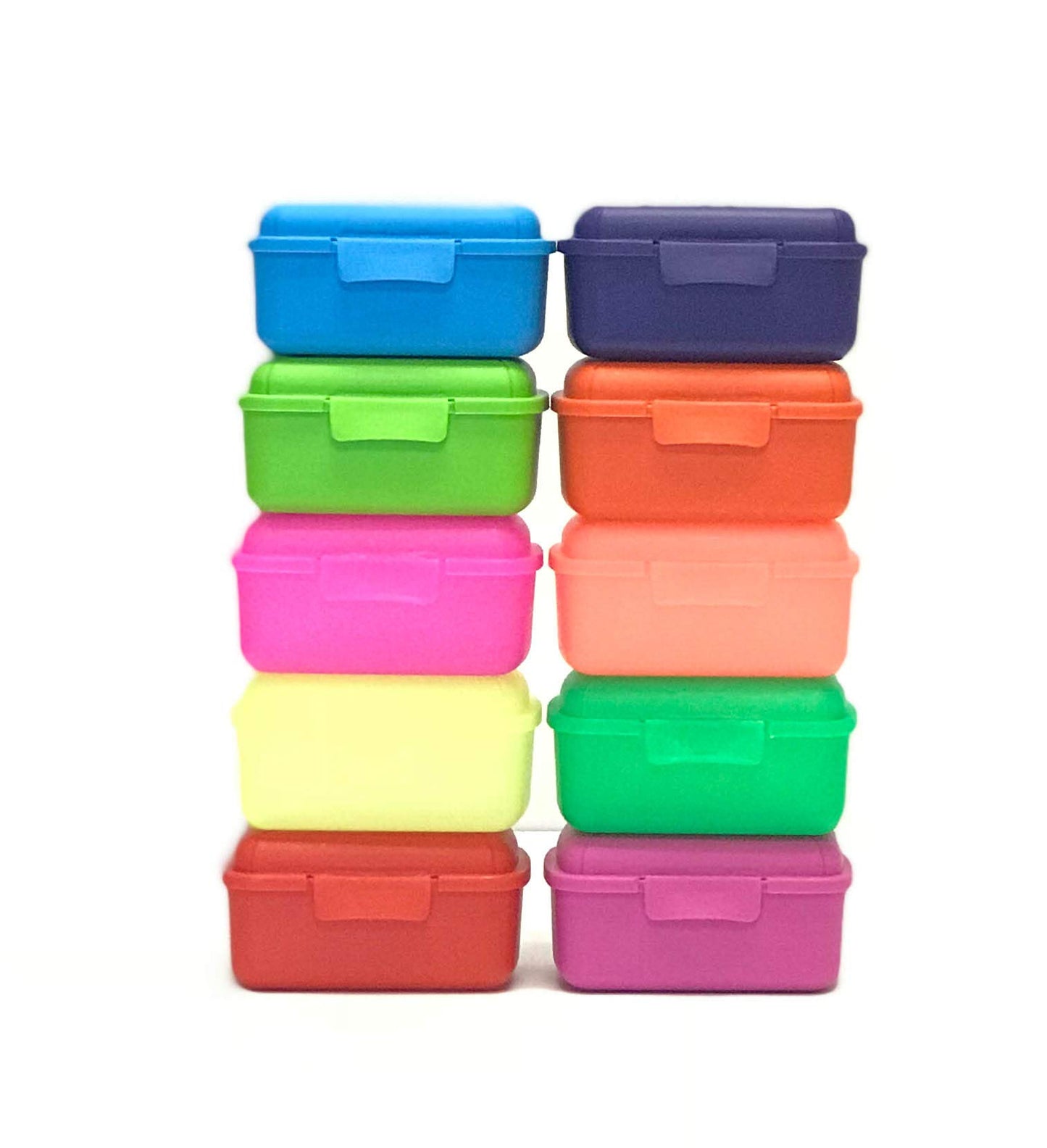 Mintra Home Utility Boxes - 400ml ASSORTED - 10 Pack - (4.75inW x 3.25inD x 2.25inH) - great