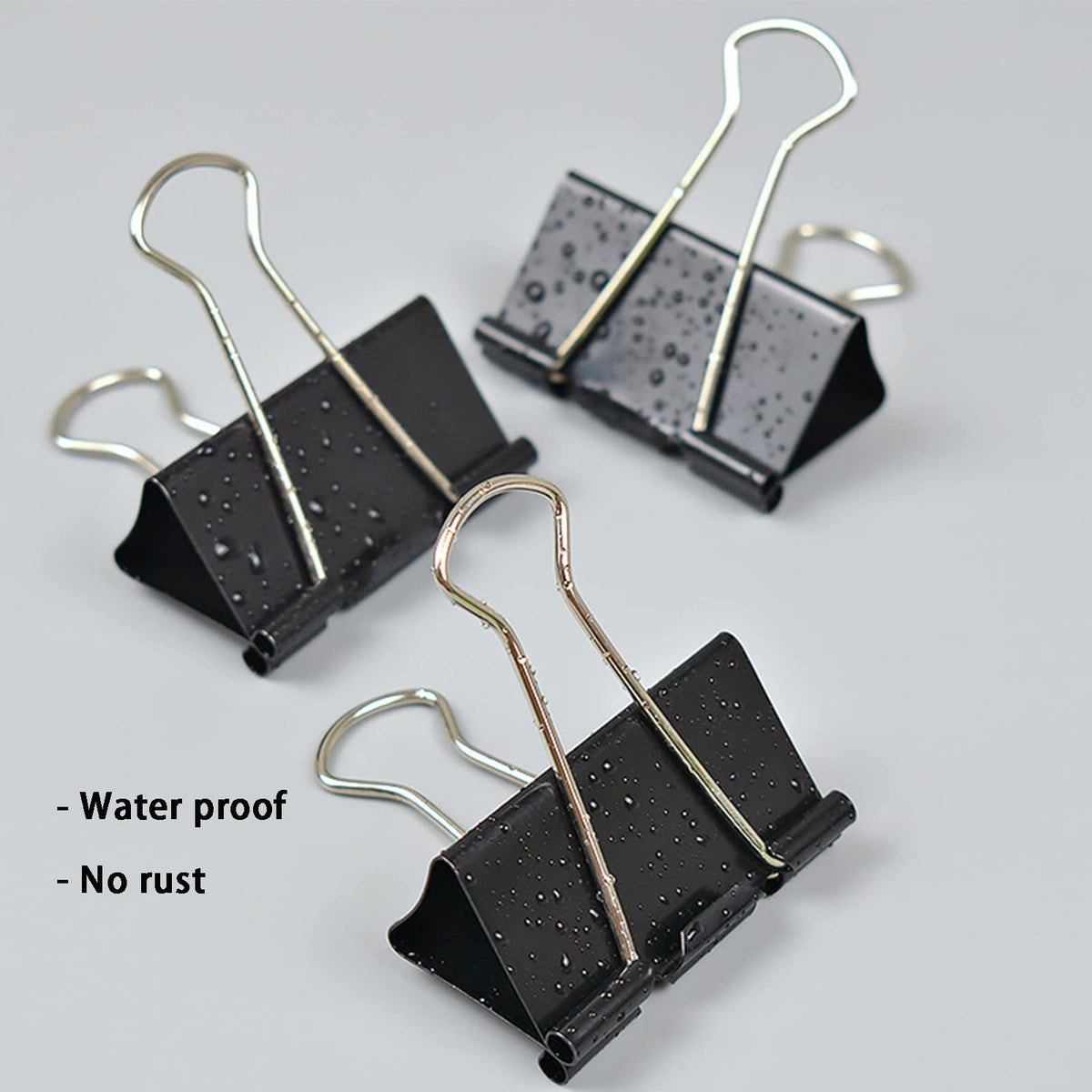 Large Binder Clips 2 Inch (60 Pack), Black