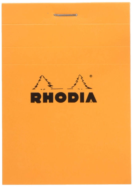 Rhodia cf11200 Notepad, No.11 (A7), 80 Sheets, Grid Ruled, Water Repellent Cover, Perforated, PEFC