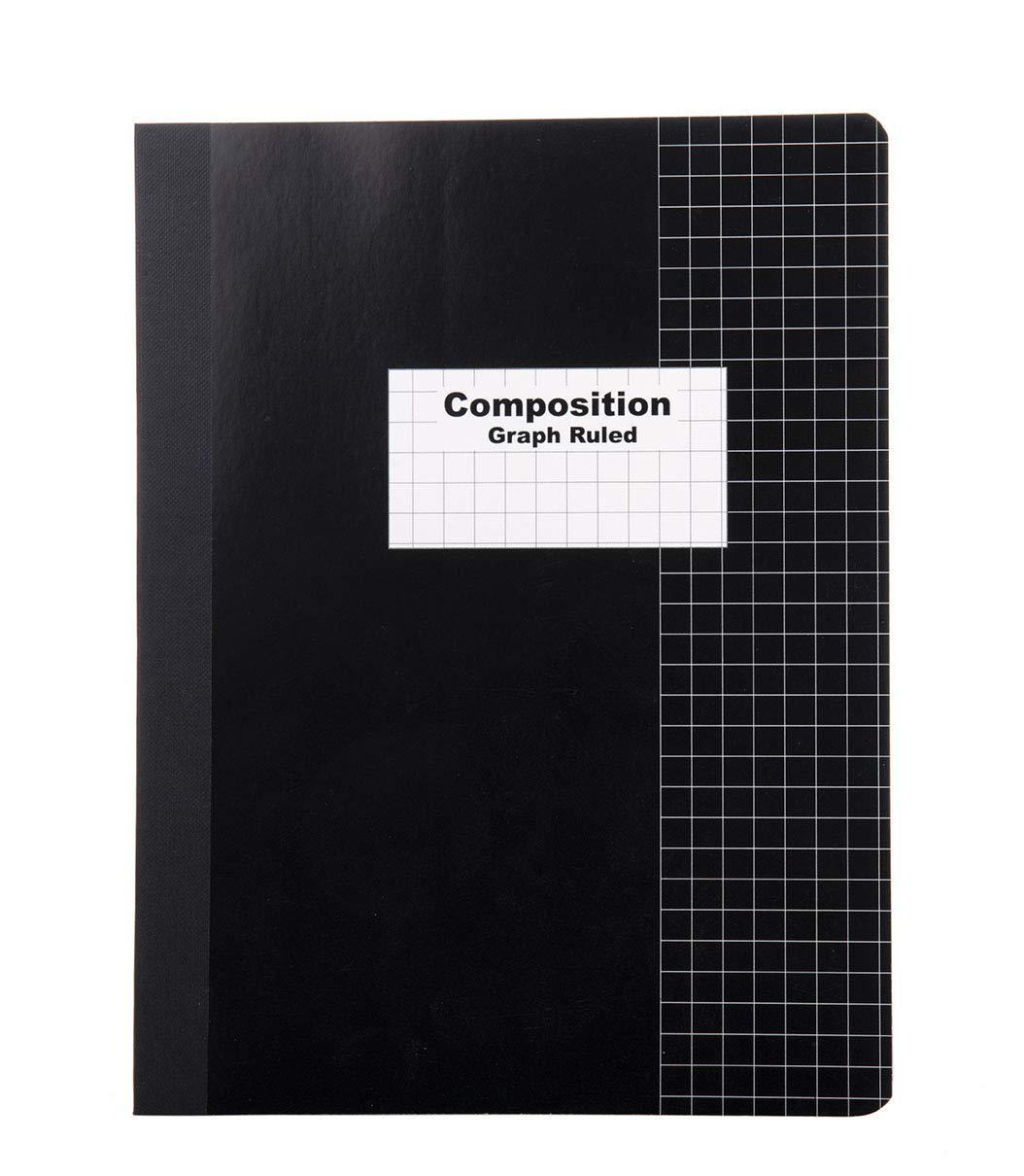 Mintra Office Composition Books - Sturdy Flexible Cover (4 Pack, 4x4 Comp Book - Graph)
