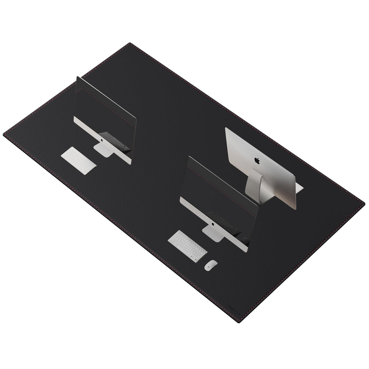 ZORESYN PU Leather Office Desk Pad 70.9x39.4 Inch, Black