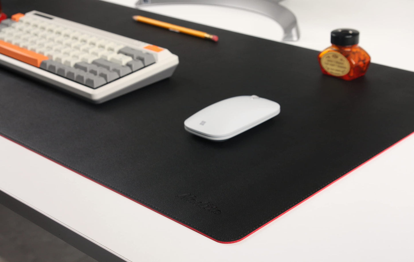 NODITO Dual-Sided Leather Desk Pad,Blotter for Laptop Computer,Mouse Pad,Writing,Drawing,Arts and