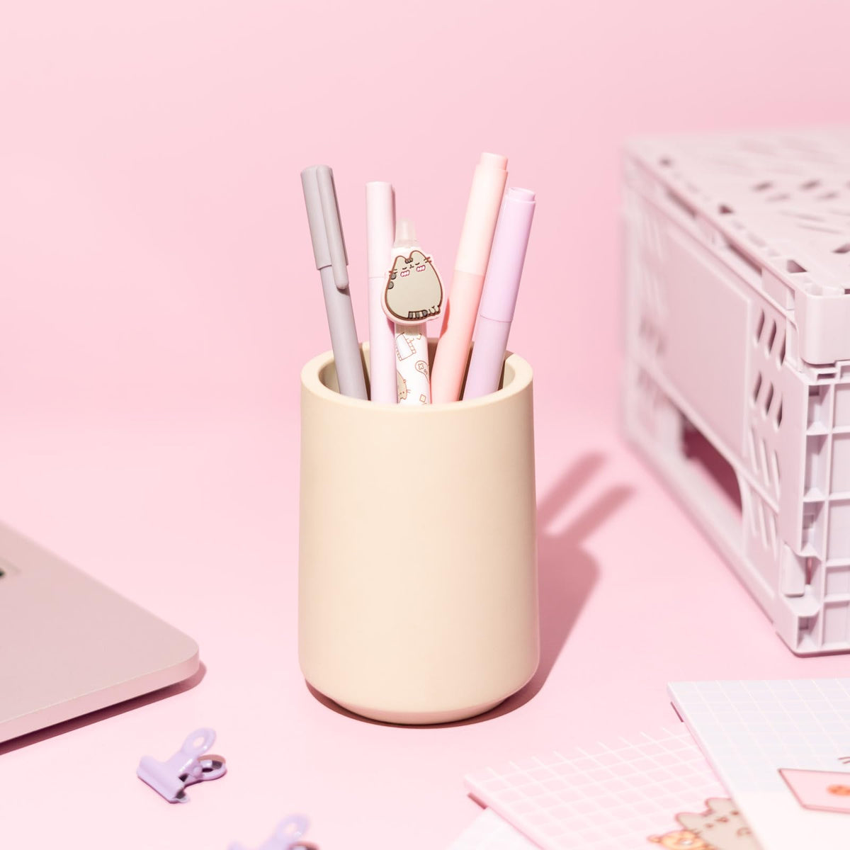 Grupo Erik Pusheen Cat Erasable Pens Blue - Stationery Supplies Gifts