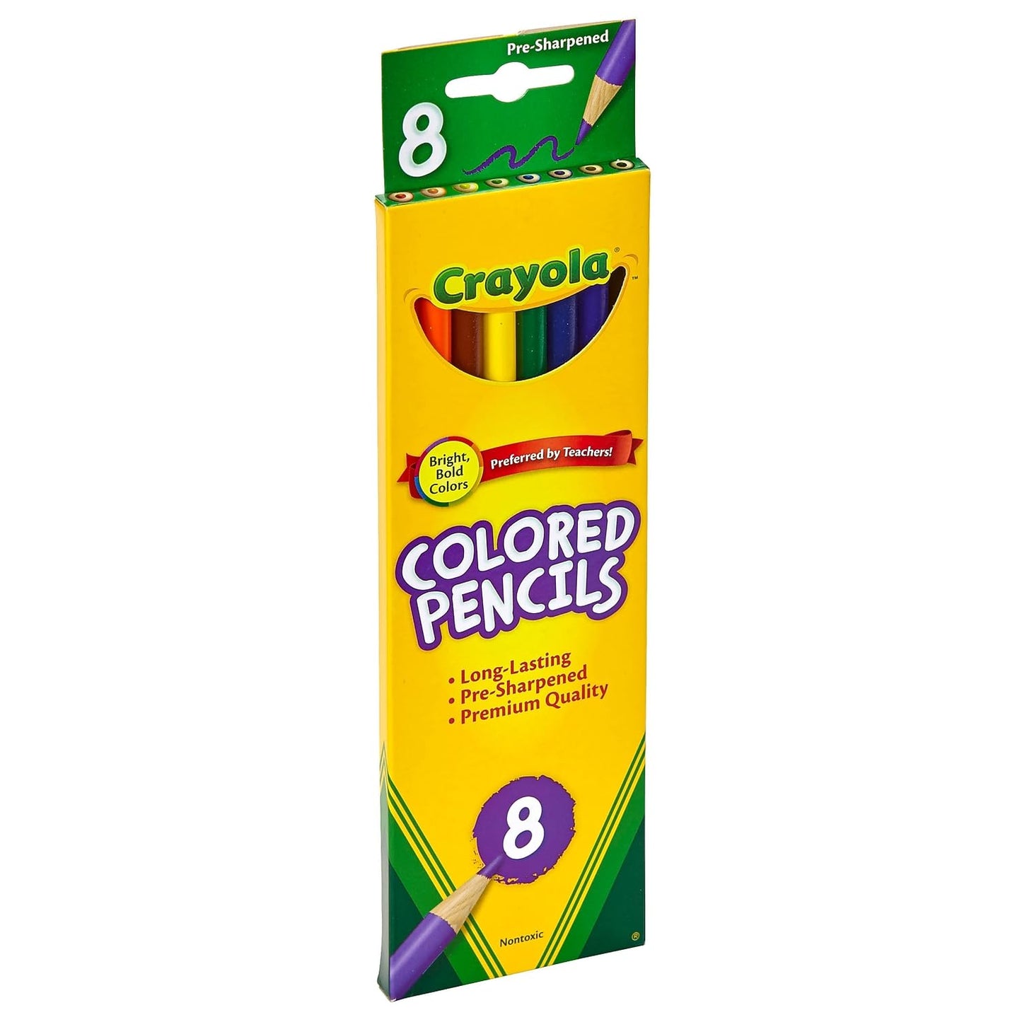 Crayola 8 Nontoxic Colored Pencils 8 pk (Pack of 12)