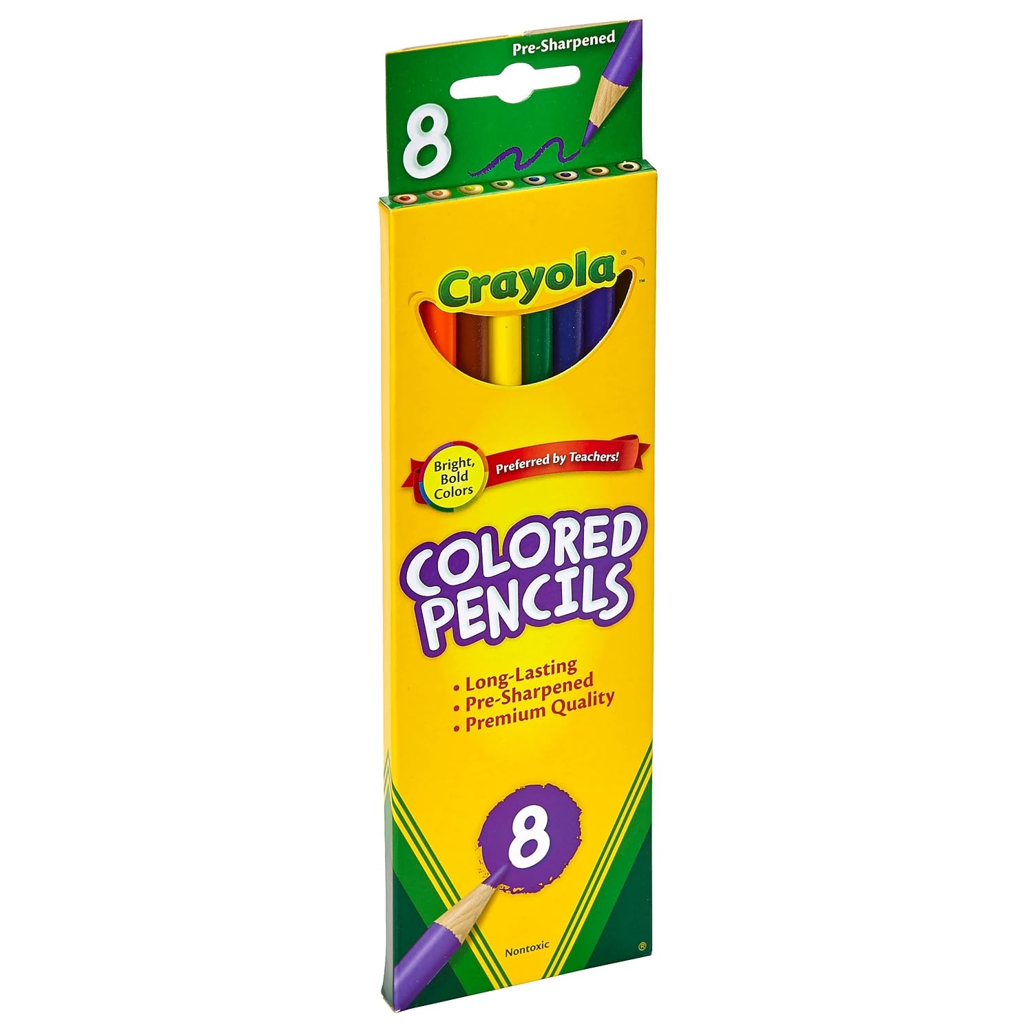 Crayola 8 Nontoxic Colored Pencils 8 pk (Pack of 12)