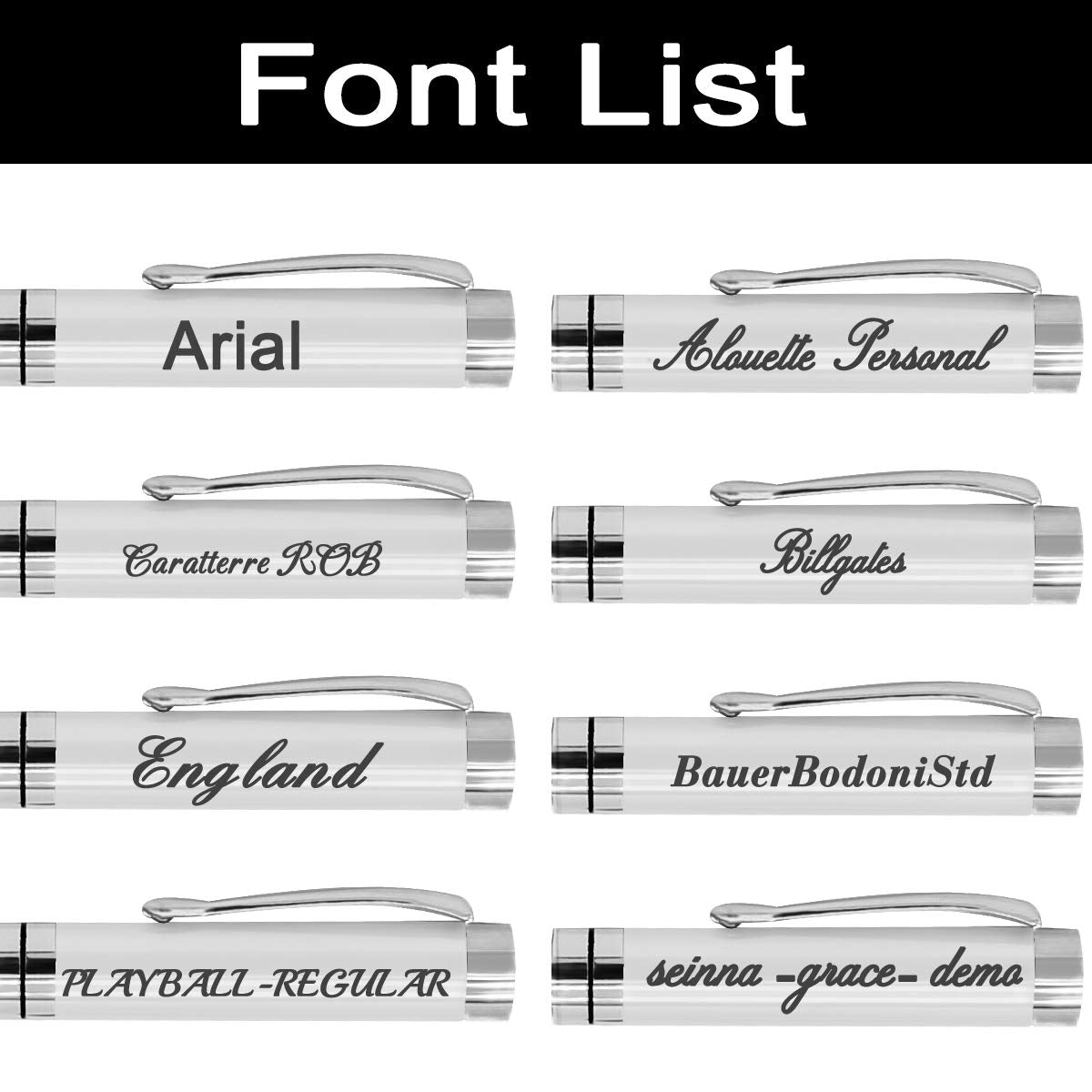 Aolun Personalized Pens,Custom Engraved Pen with Your Name Or Message,Refillable Medium