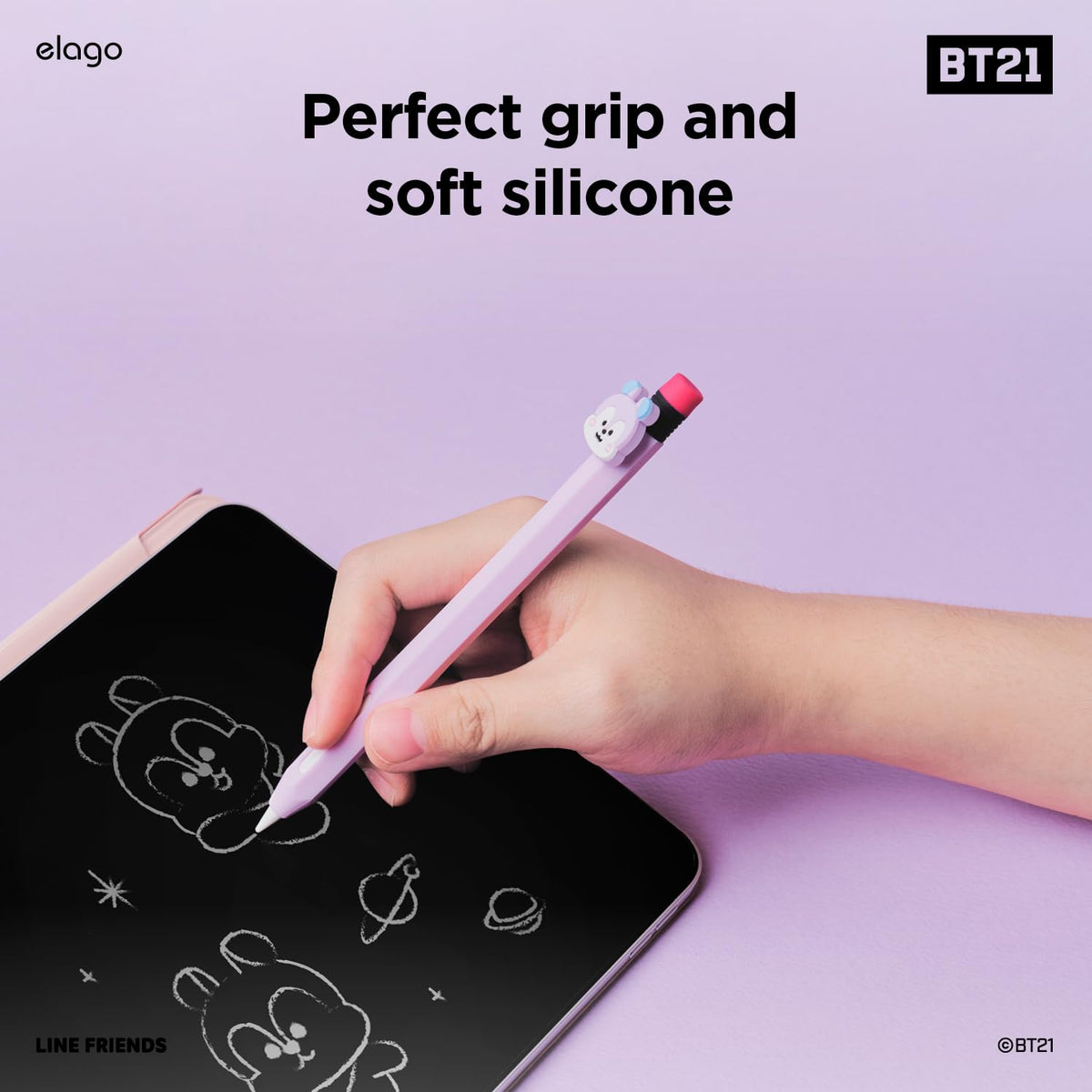 elago l BT21 Compatible with Apple Pencil Pro Case & Apple Pencil 2nd Generation Case, Compatible