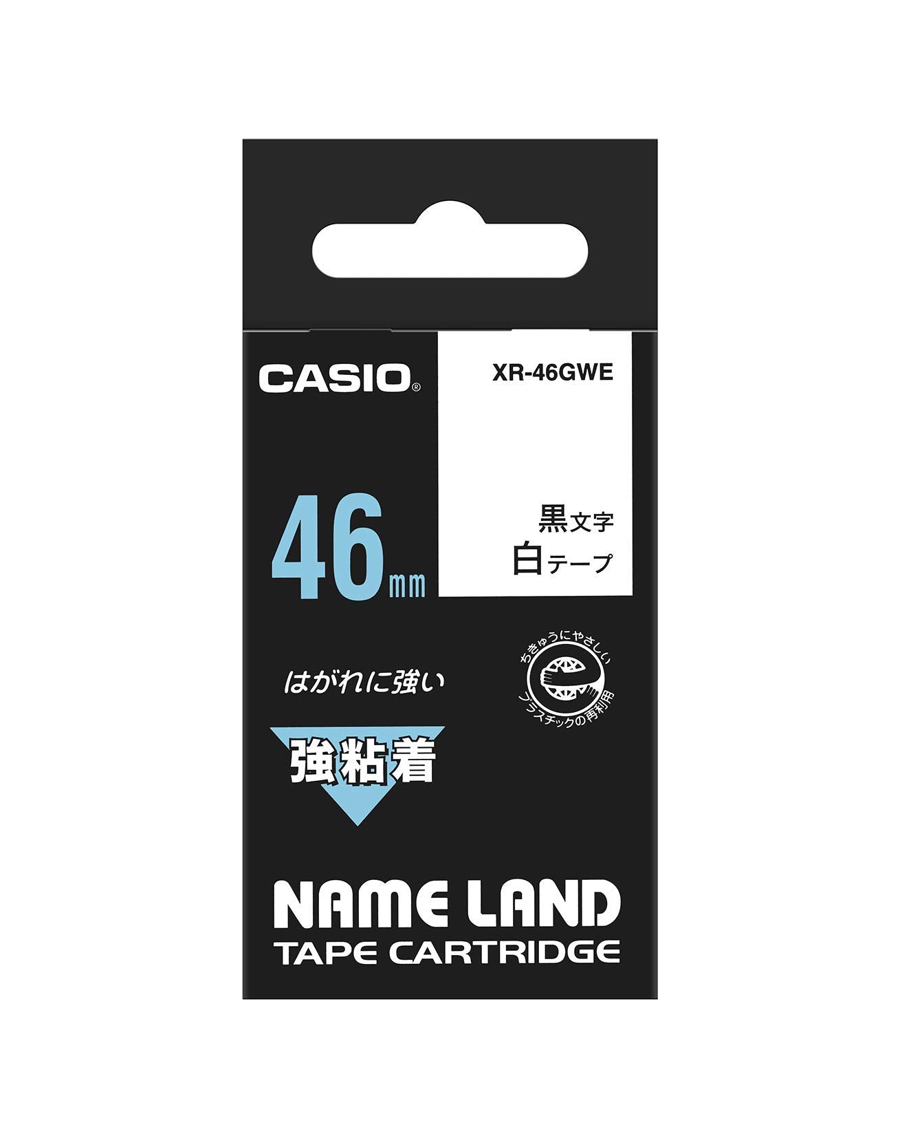 Casio Label Writer Nameland Strong Adhesive Tape, 1.8 inches (46 mm) XR-46GWE White