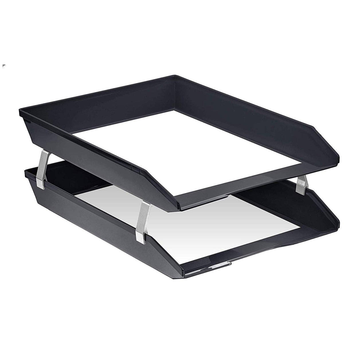 Acrimet Facility 2 Tier Letter Tray, Front Load, Letter Size/A4, Desktop File Organizer, Plastic