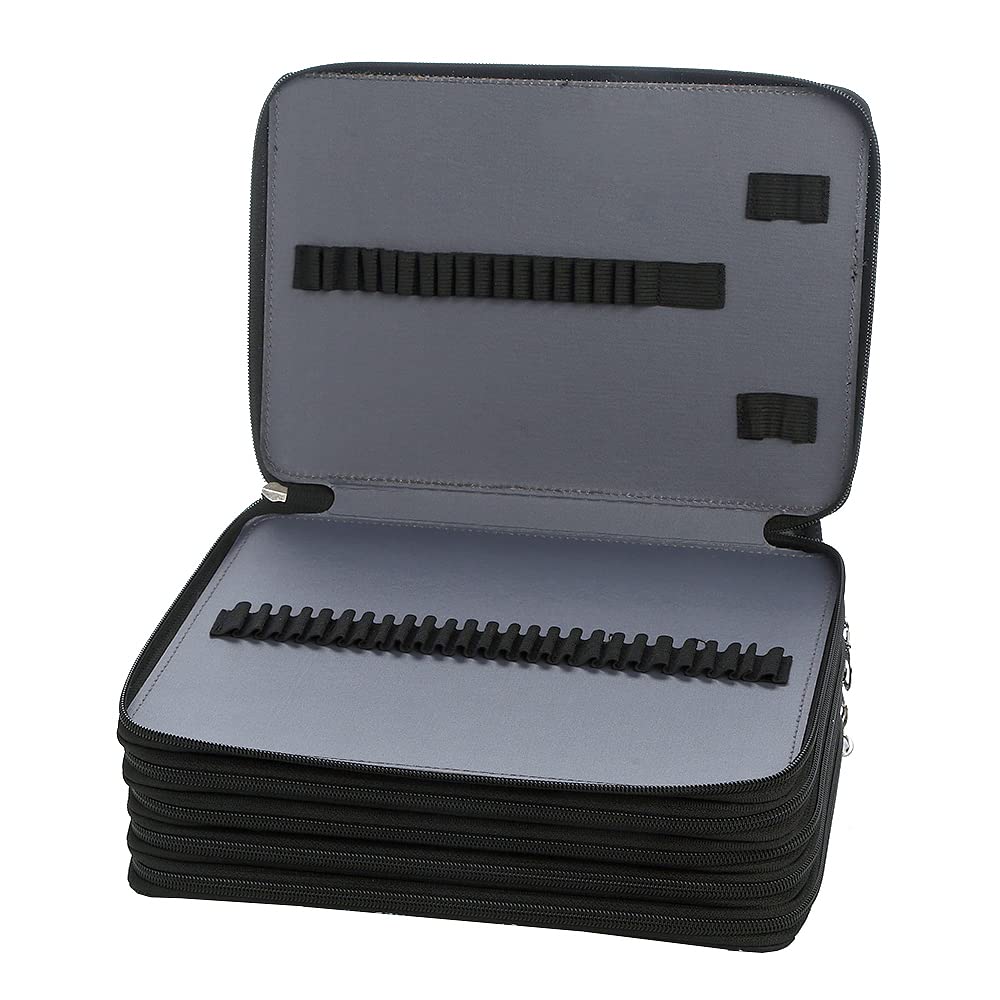 Lbxgap 250 Slots Colored Pencil Case Organizer, 5 Layer Bag