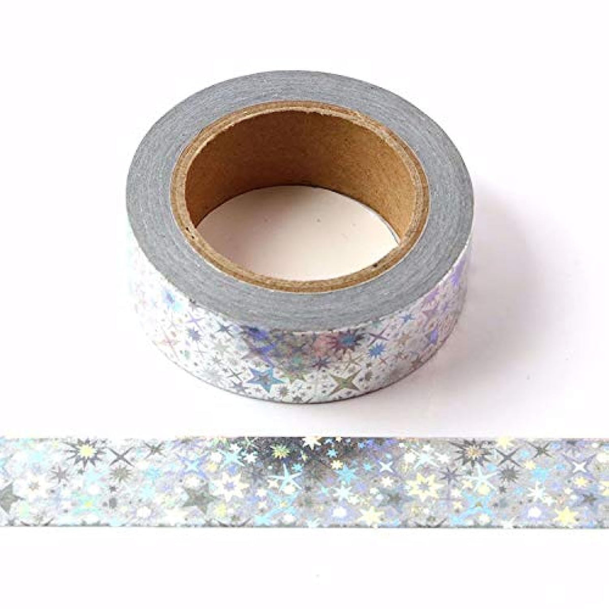 Syntego Solid Foil Washi Tape 15mm x 10m - Self-Adhesive Decorative Tape; for Scrapbooking