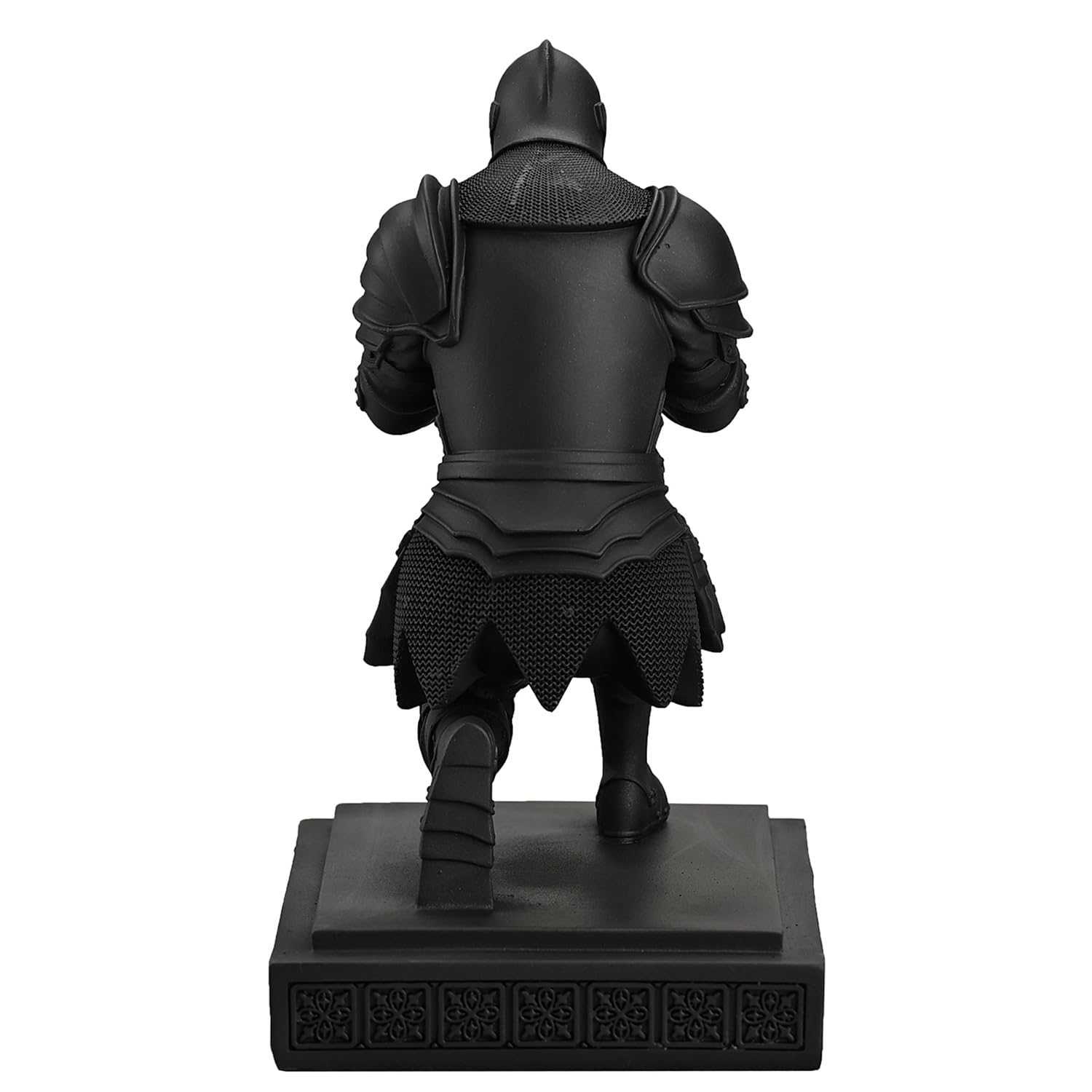 Medieval Warrior Knight Pen Holder Fun Desk Accessories Paperweight Blak