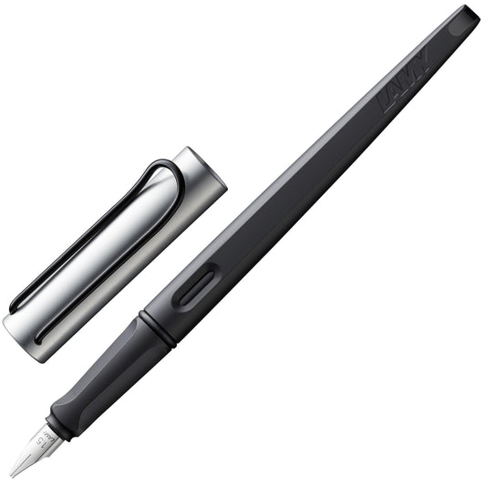 Lamy joy AL - calligraphy fountain pen with ergonomic grip & polished steel nib in line width 1.1