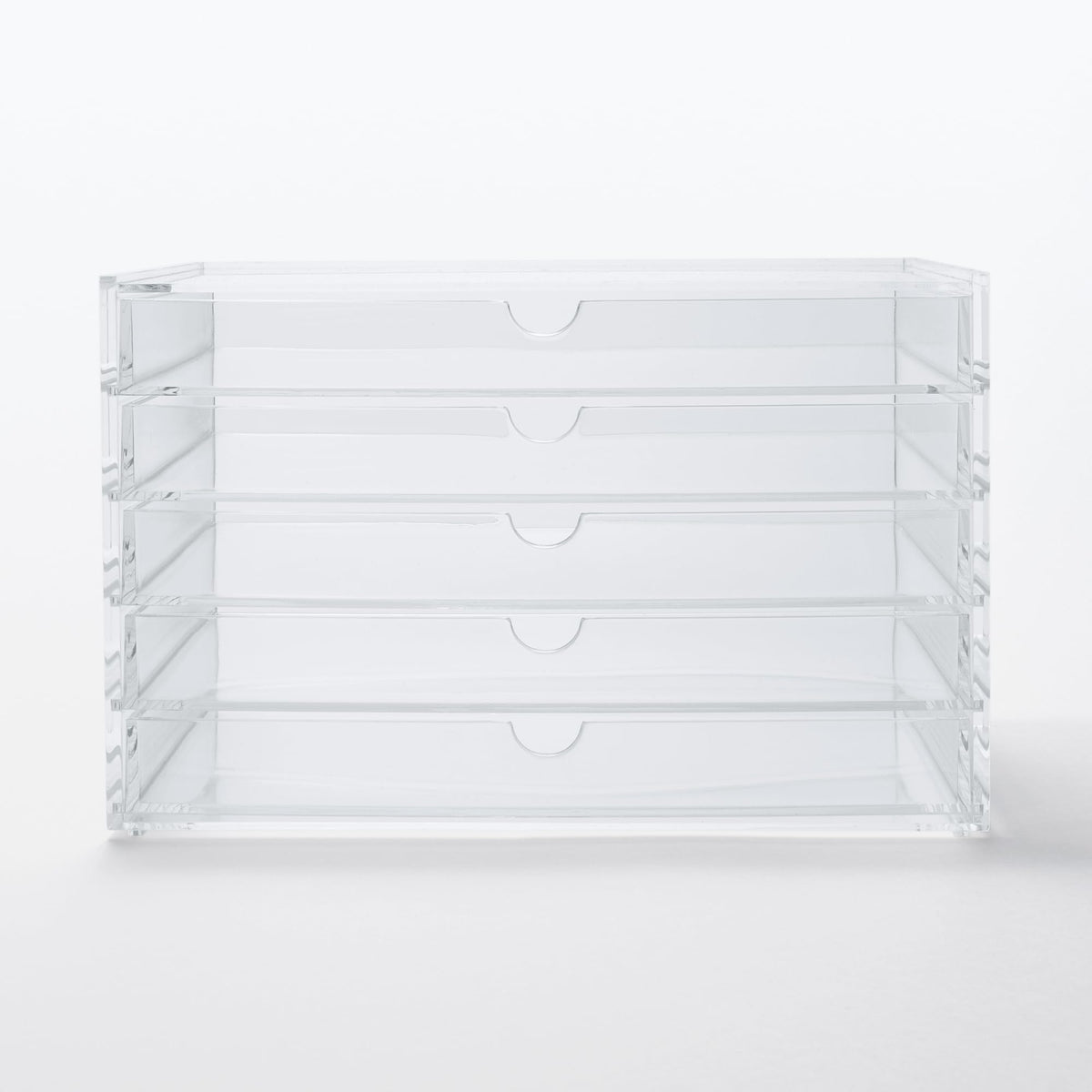 Muji Acrylic 5-Drawer Storage Case, Large, 25.5 cm Width x 17 cm Depth x 16 cm Height