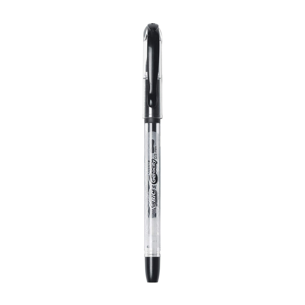 BIC Gel-ocity Smooth Stic Gel Pen, Fine Point, 0.5mm, Black Ink, 36-Count