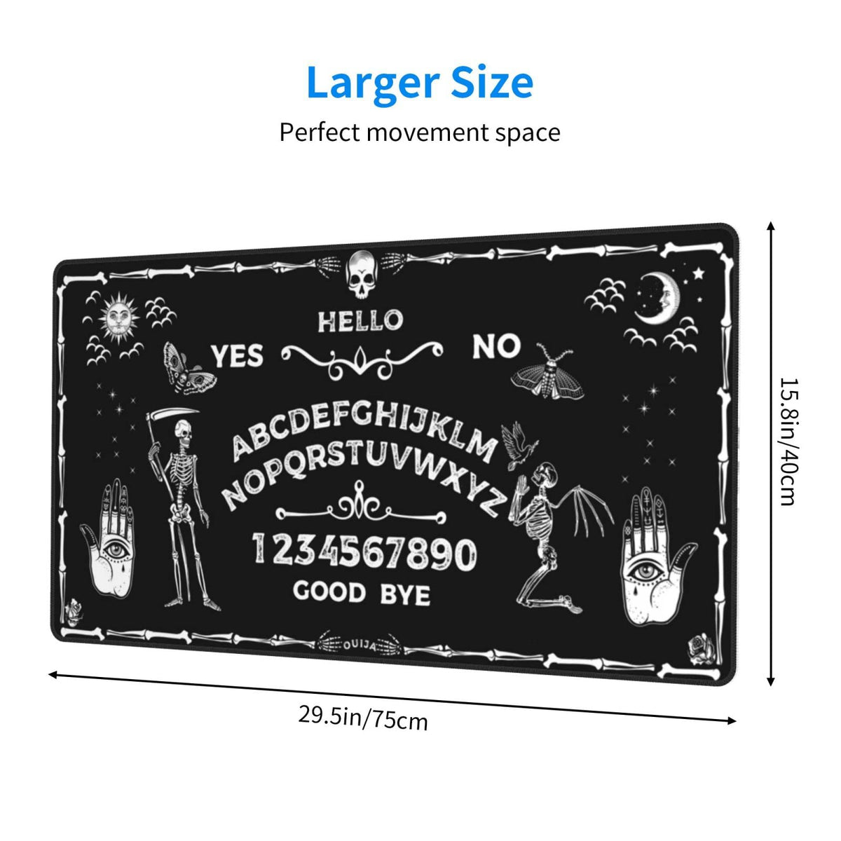 Sigouyinei Extra Large Desk Pad 31.5x12in Office Gaming Non-Slip Mouse Pad