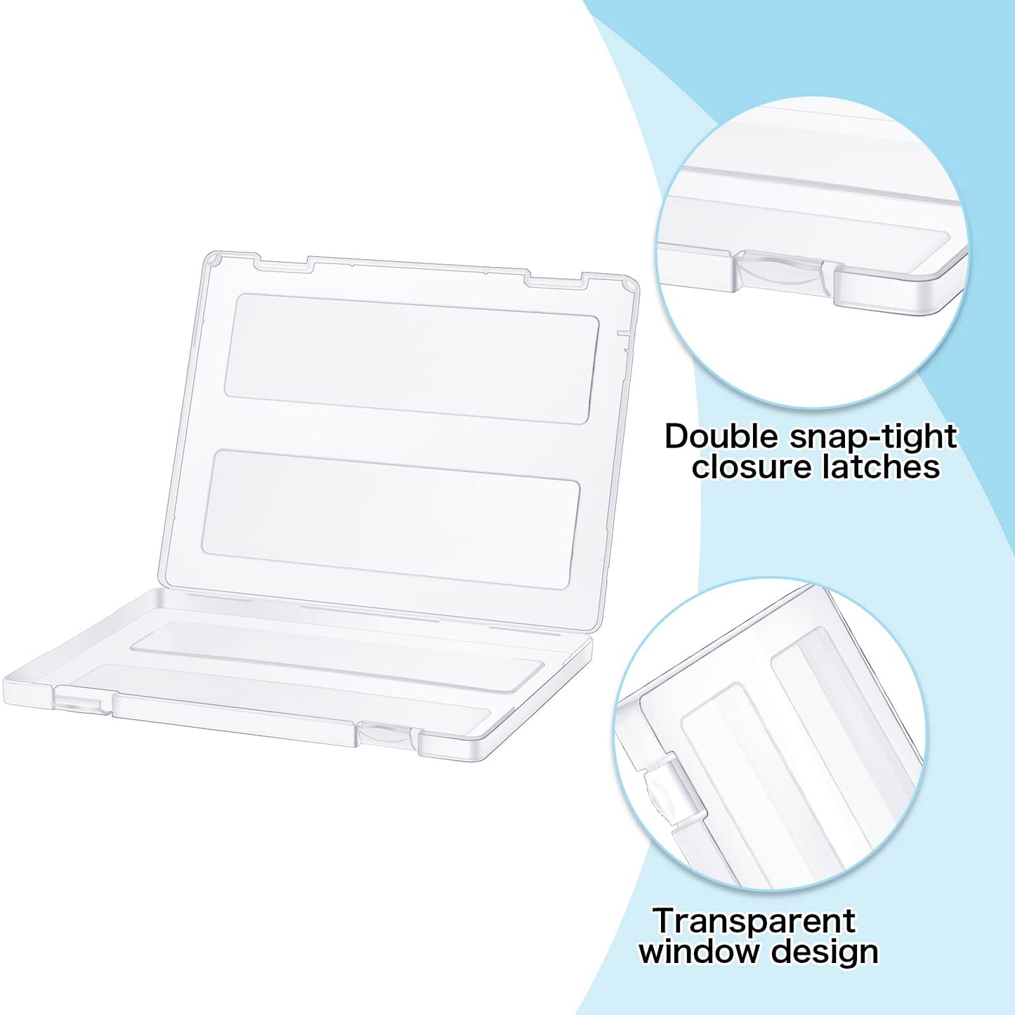 Outus 10 Pieces A4 File Box Paper Photo Storage Box Document Organizer