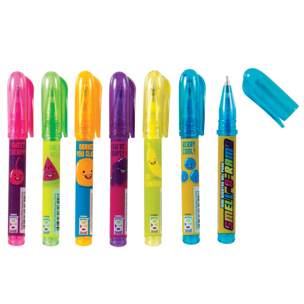 Raymond Geddes Smell-O-Rama Mini Scented Gel Pens (Pack of 60)