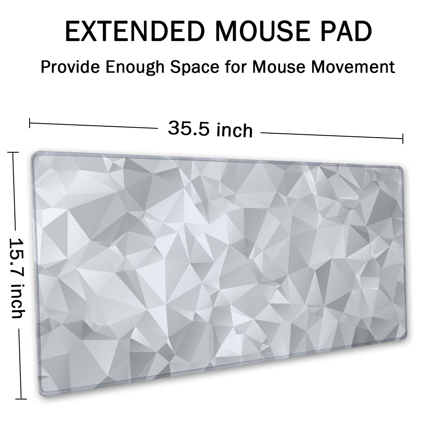 SSOIU Large Mouse Pad, Full Desk XXL Extended Gaming Mouse Pad 35.5" X 15.7", Waterproof Desk Mat