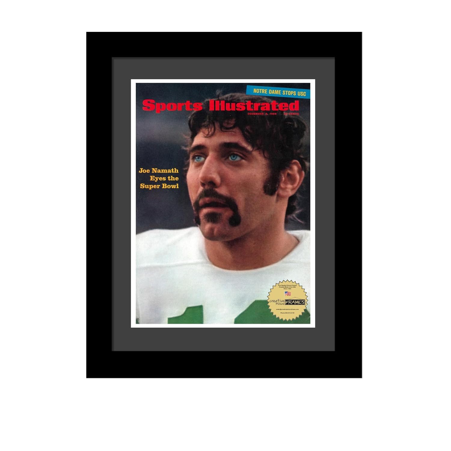 Creative Picture Frames 8.25 x 11 Magazine Frame with Full-Strength Glass, Holds Up To A 1/4" Thick