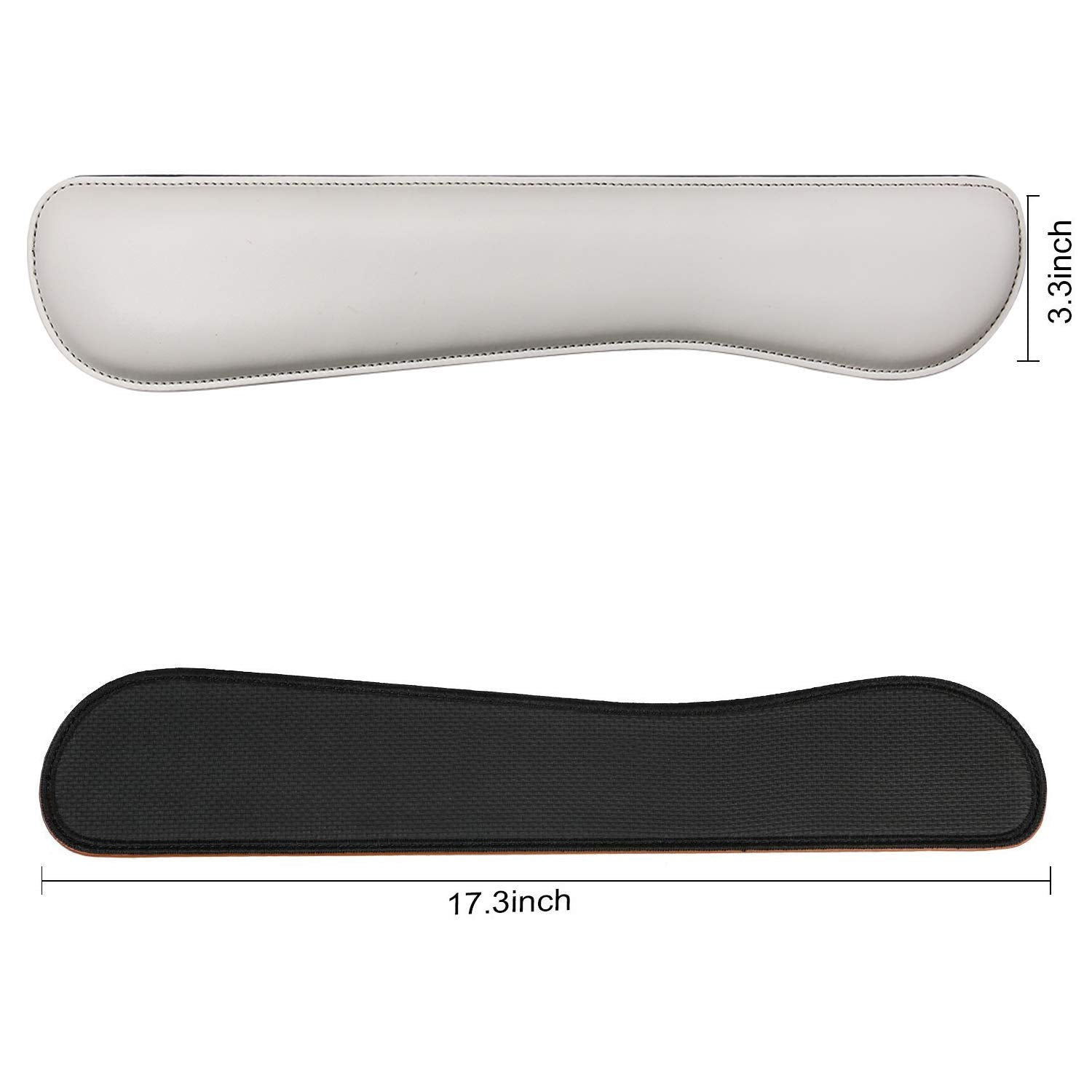 RICHEN Ergonomic PU Leather Keyboard Wrist Rest and Mouse Pad with Wrist Support, Memory Foam Set