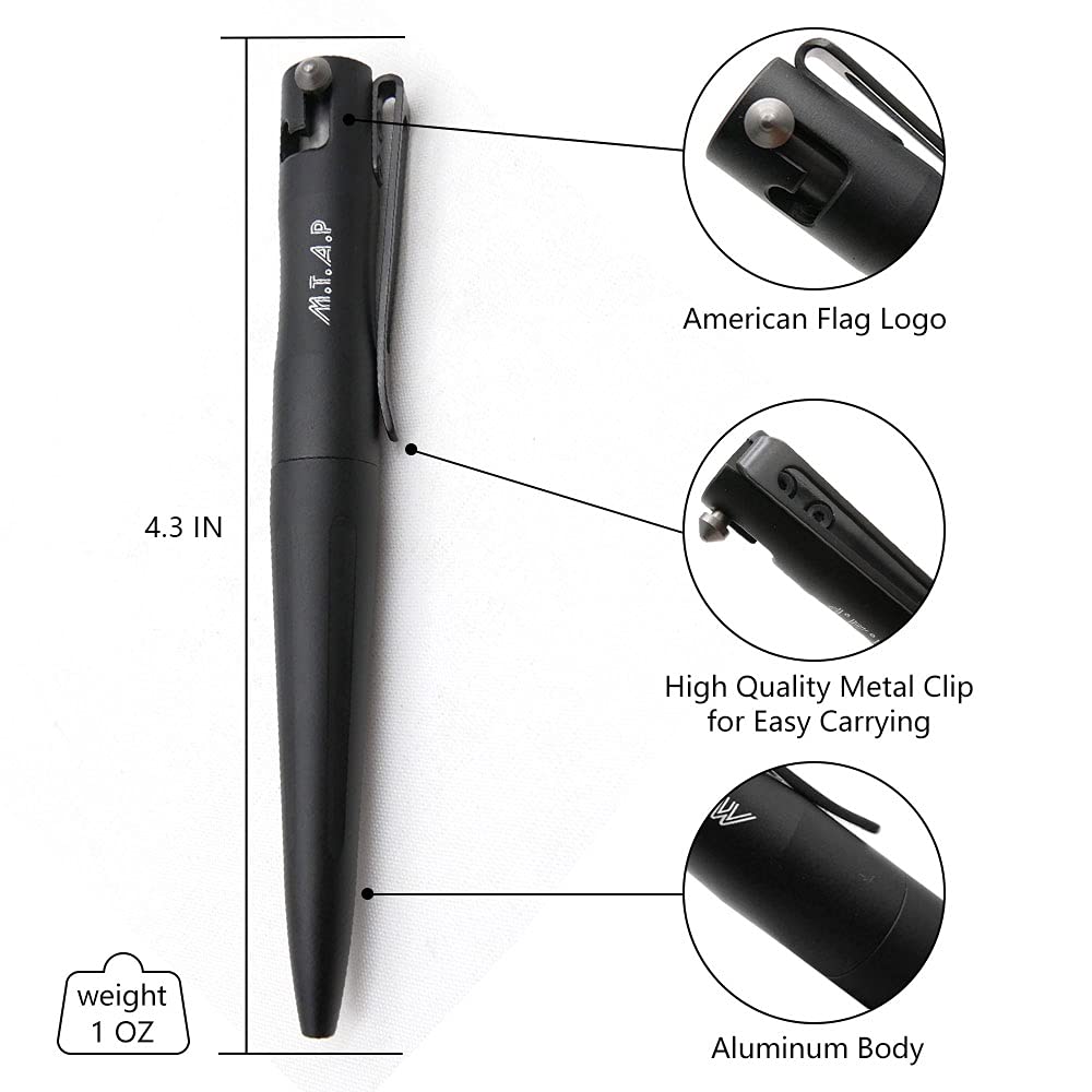 Cool Hand 4.3'' EDC Tactical Bolt Action Pen w/MTAP Logo