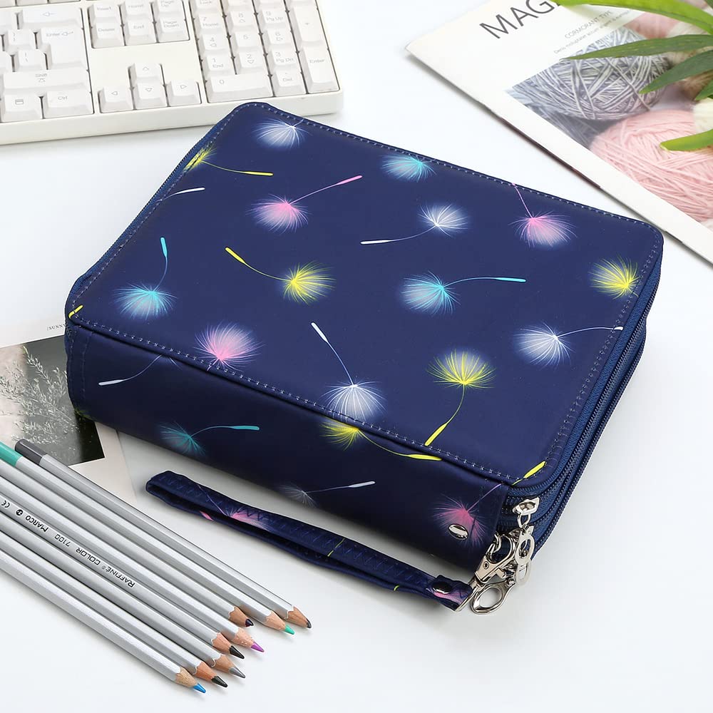 Lbxgap 124 Slots Pencil Case Organizer w/Removal Handle Strap
