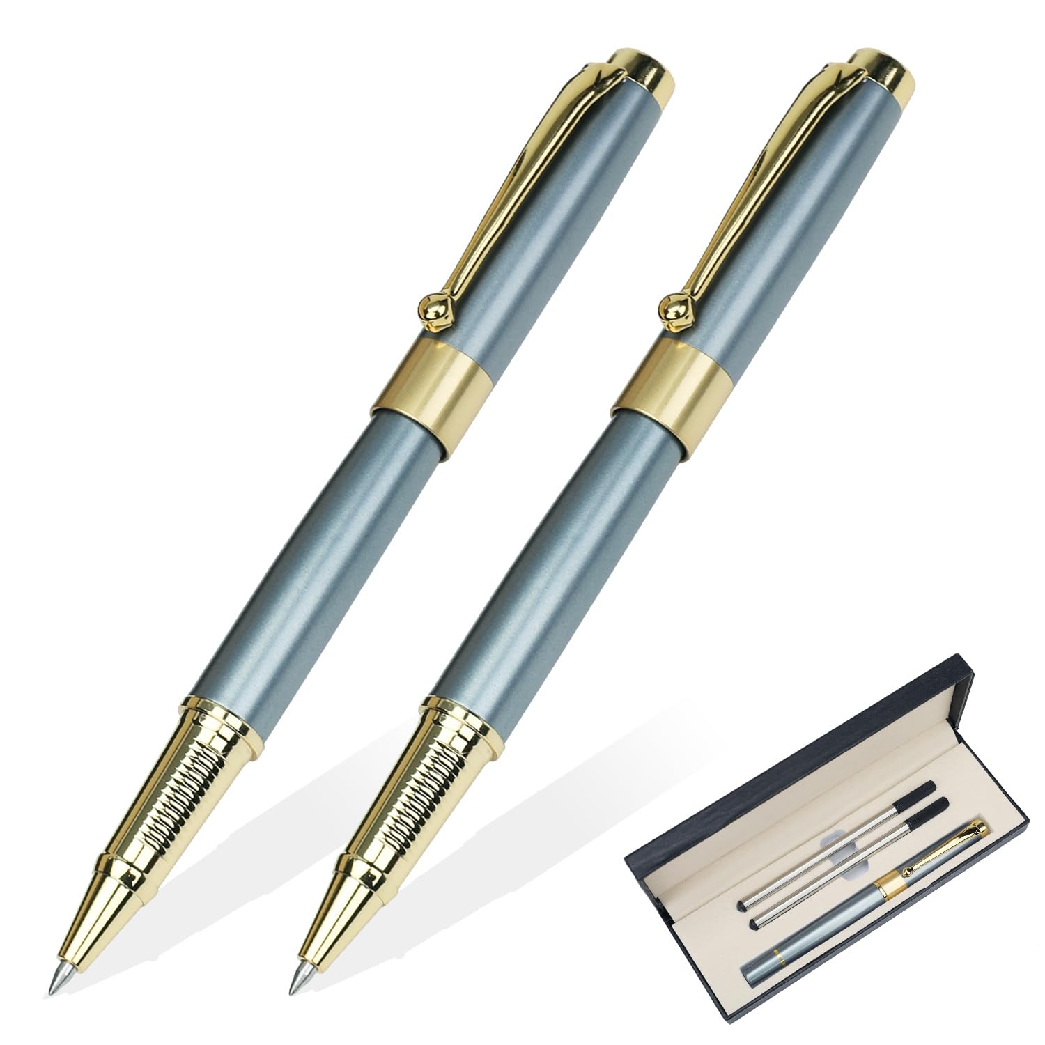 YIVONKA Ballpoint Pen Black Refill,Luxury Ballpoint Line width 0.5mm,Best Ball Pen Gift Set for Men