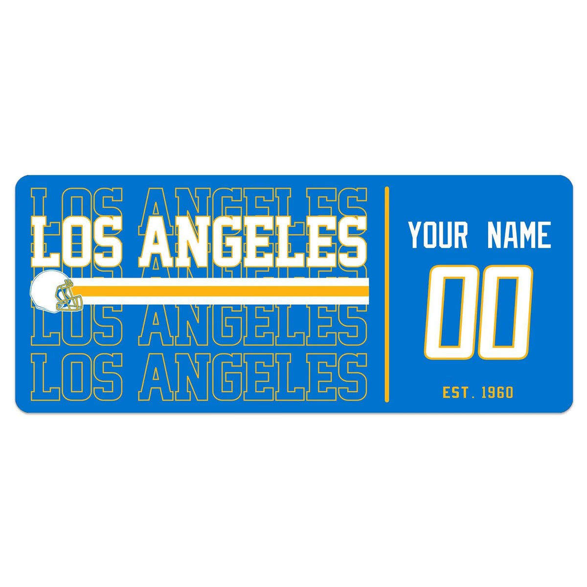 ANTKING Los Angeles Mouse Pad Custom Name and Number Desk Pad for Men Women Youth Gifts