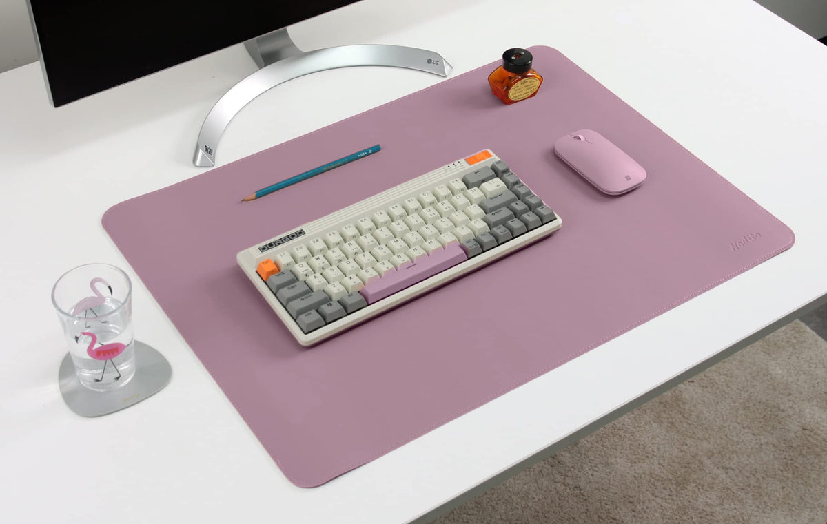 NODITO Dual-Sided Leather Desk Pad,Blotter for Laptop Computer,Mouse Pad,Writing,Drawing,Arts and